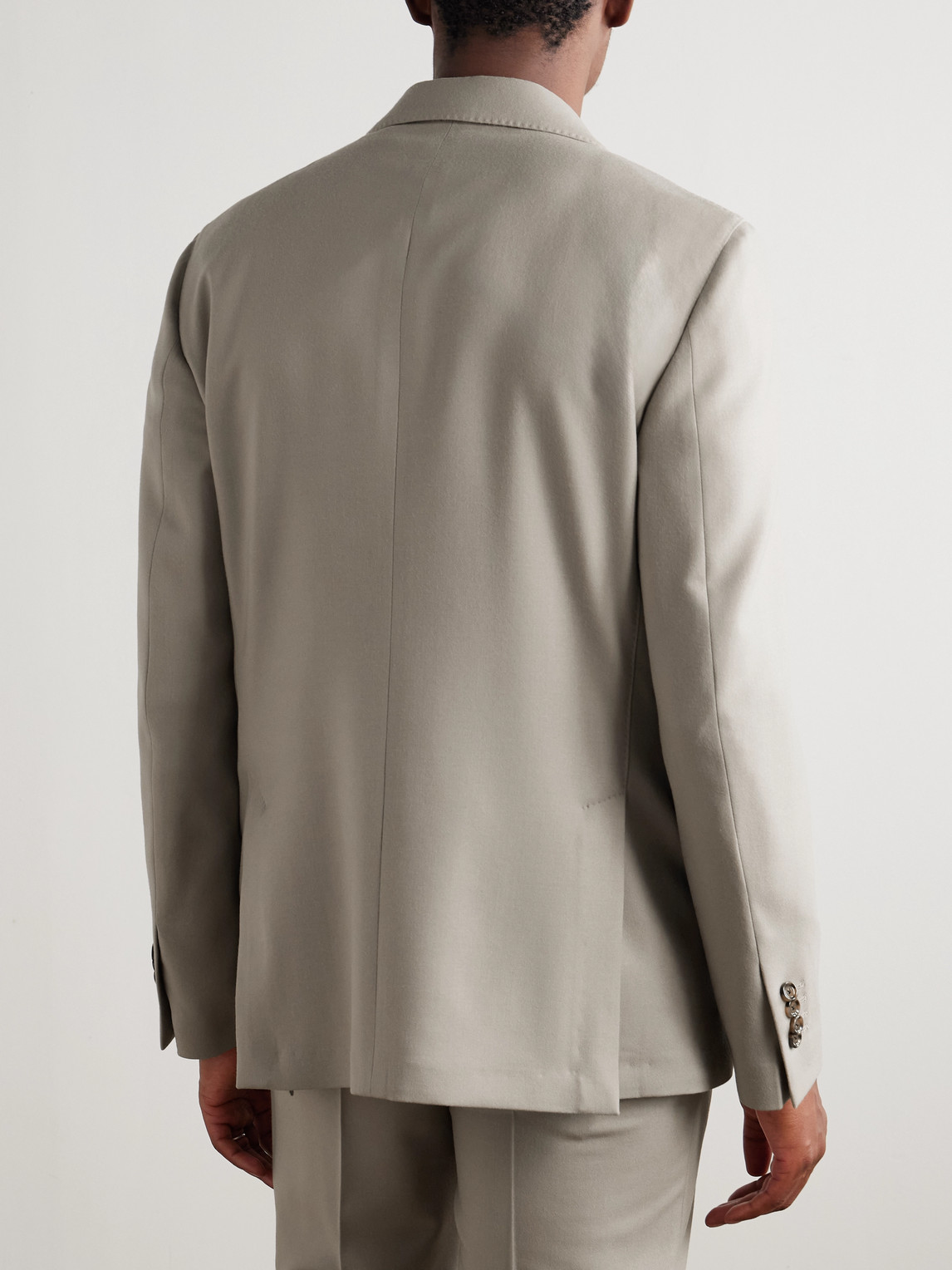 Lardini - Virgin Wool-blend Twill Suit Jacket - Men - Neutrals - It 48 
