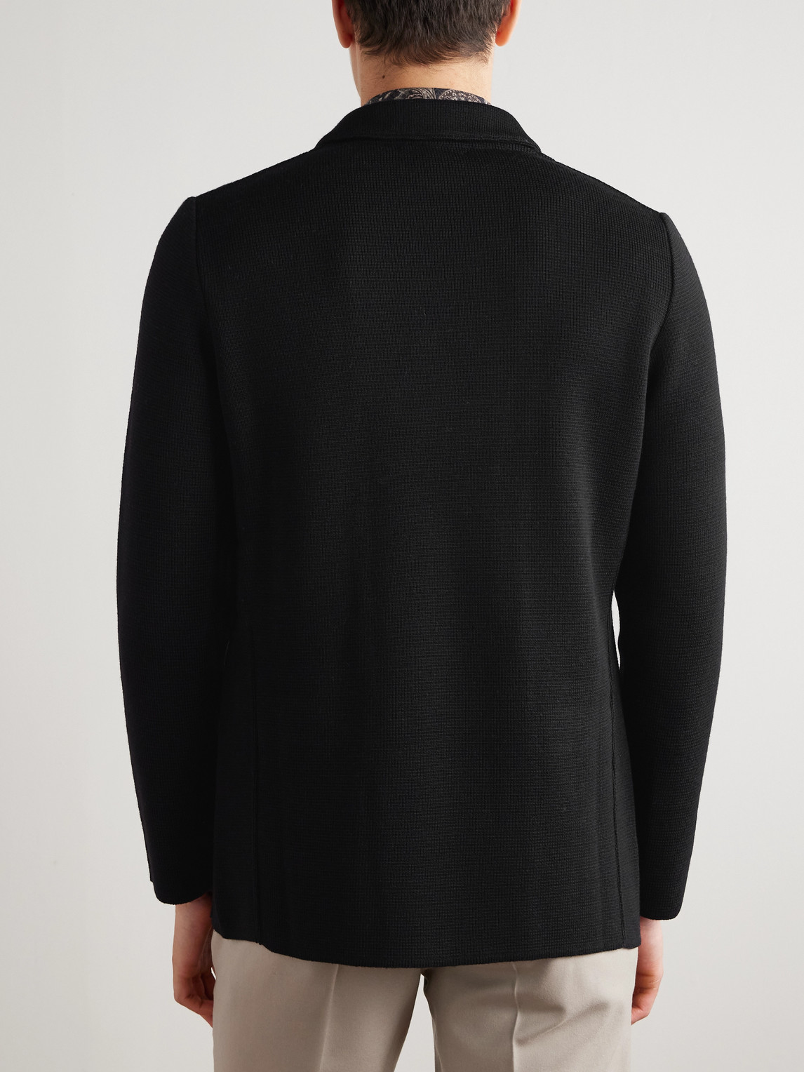 Lardini Double-breasted Virgin Wool Blazer