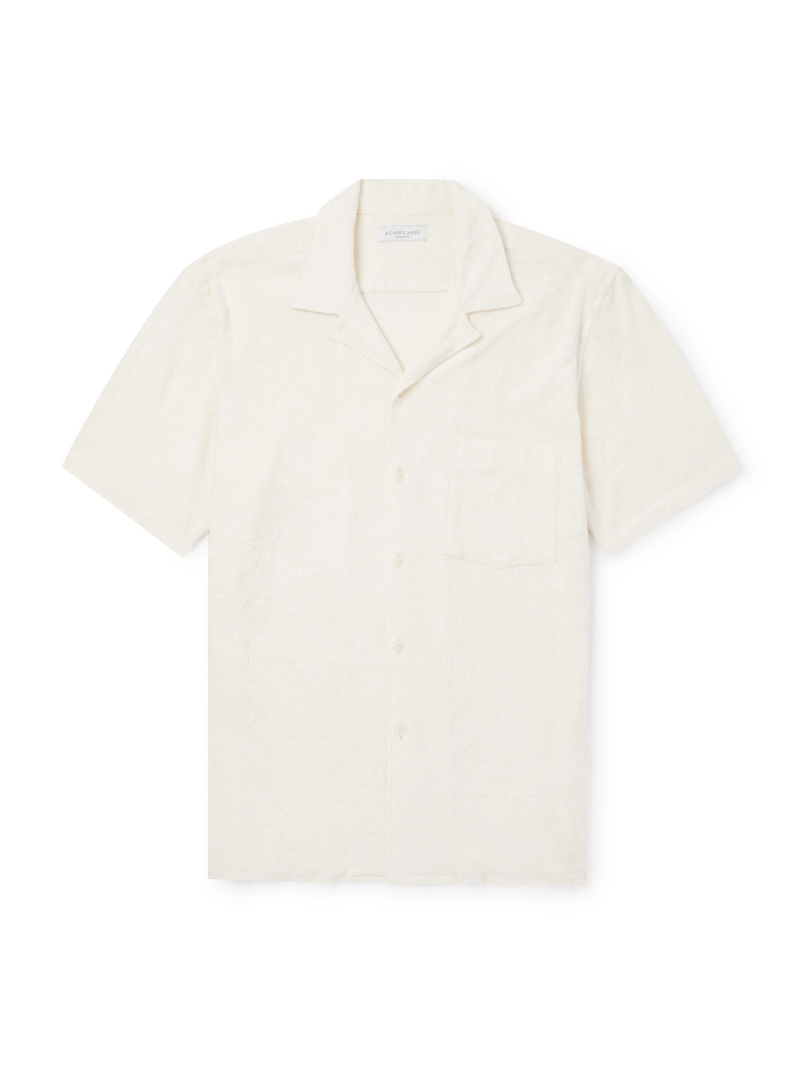 Richard James Camp-collar Cotton-terry Shirt