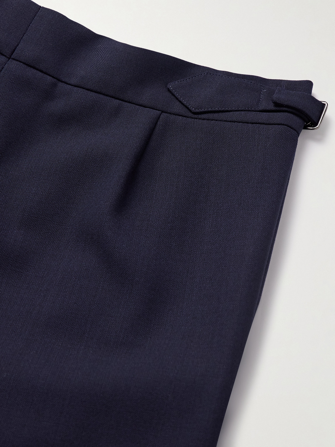 Richard James Hepworth Slim-fit Pleated Wool-crepe Suit Trousers