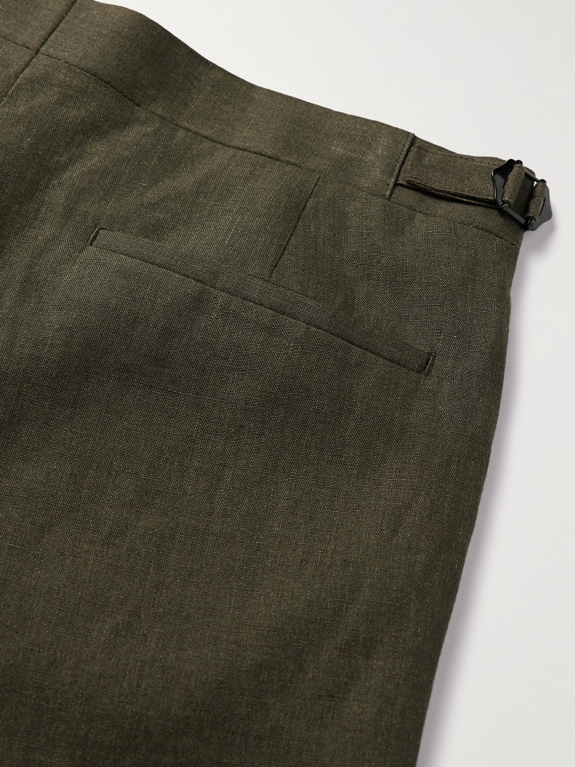 Richard James Chapman Slim-fit Straight-leg Linen Suit Trousers