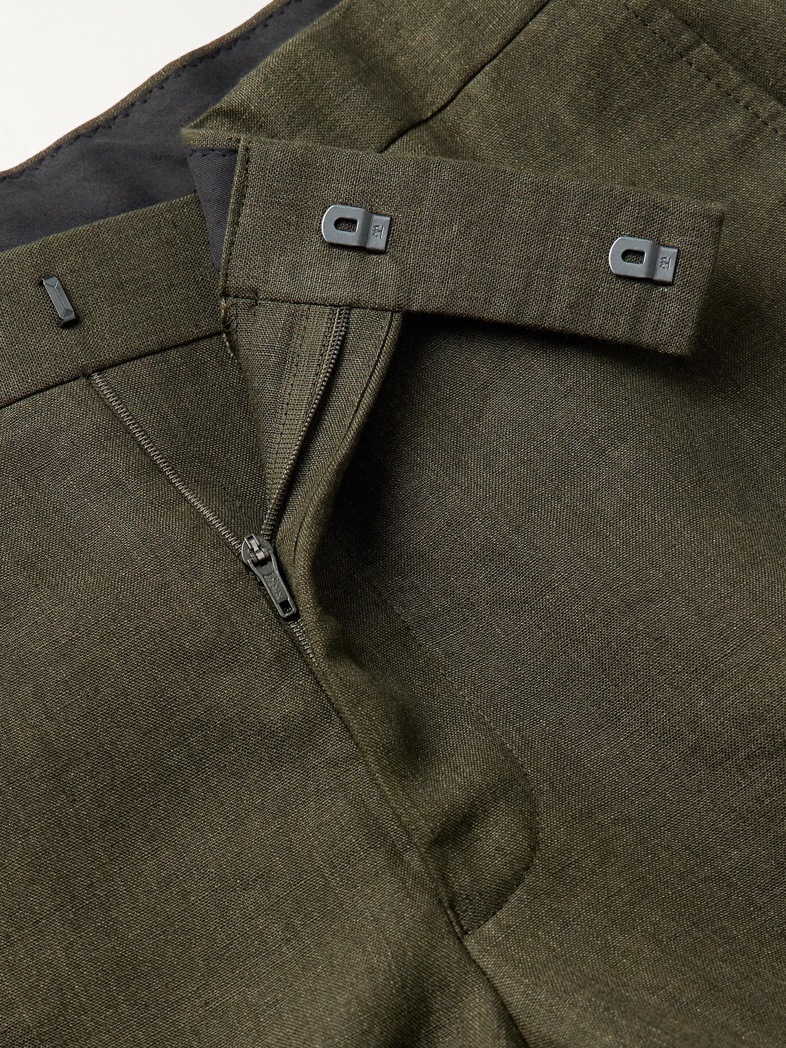 Richard James Chapman Slim-fit Straight-leg Linen Suit Trousers