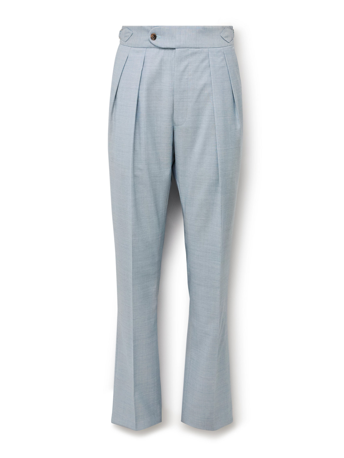 Richard James Hepworth Slim-fit Pleated Wool Suit Trousers