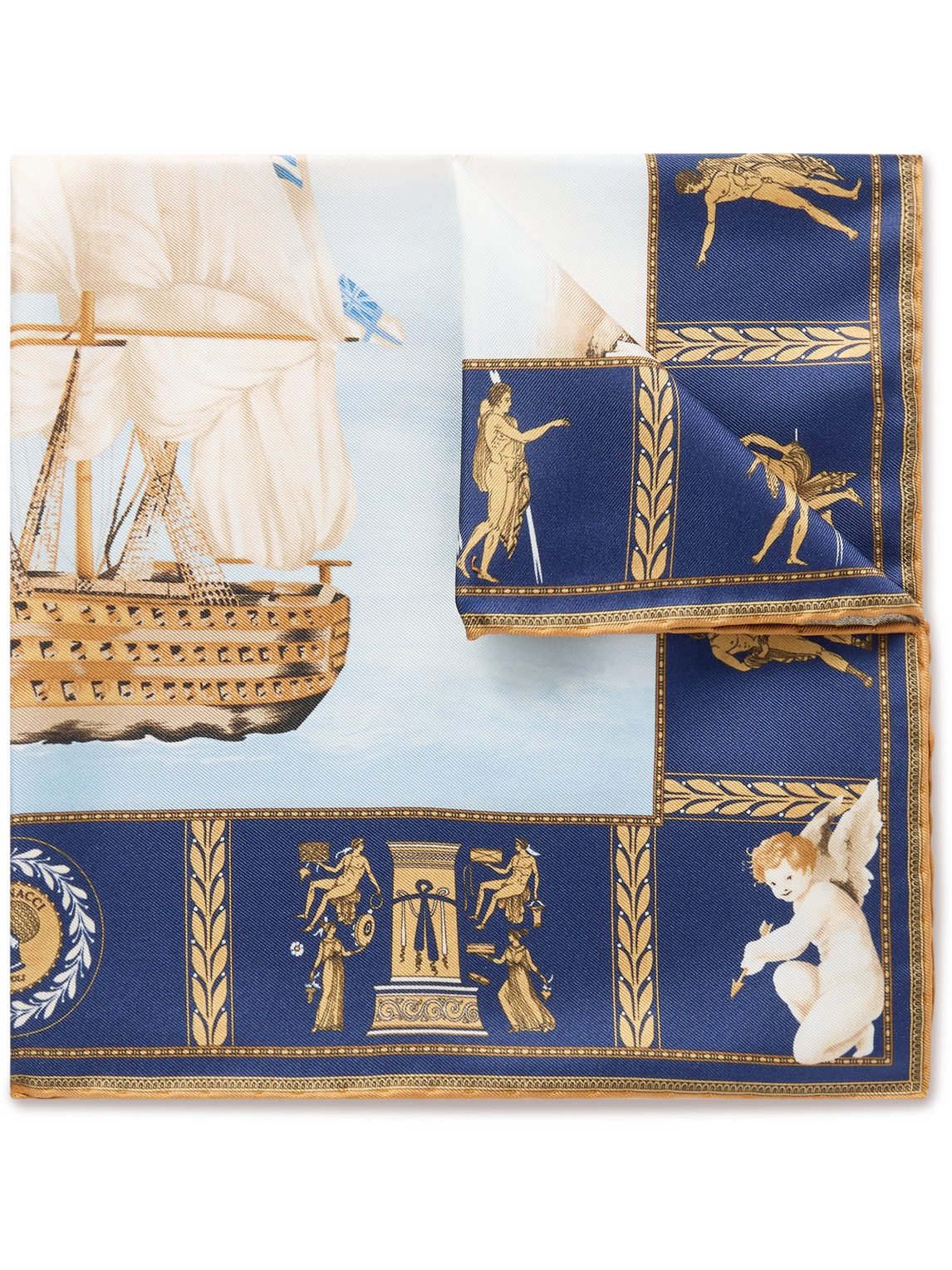 Rubinacci – Victory Printed Silk-Twill Pocket Square