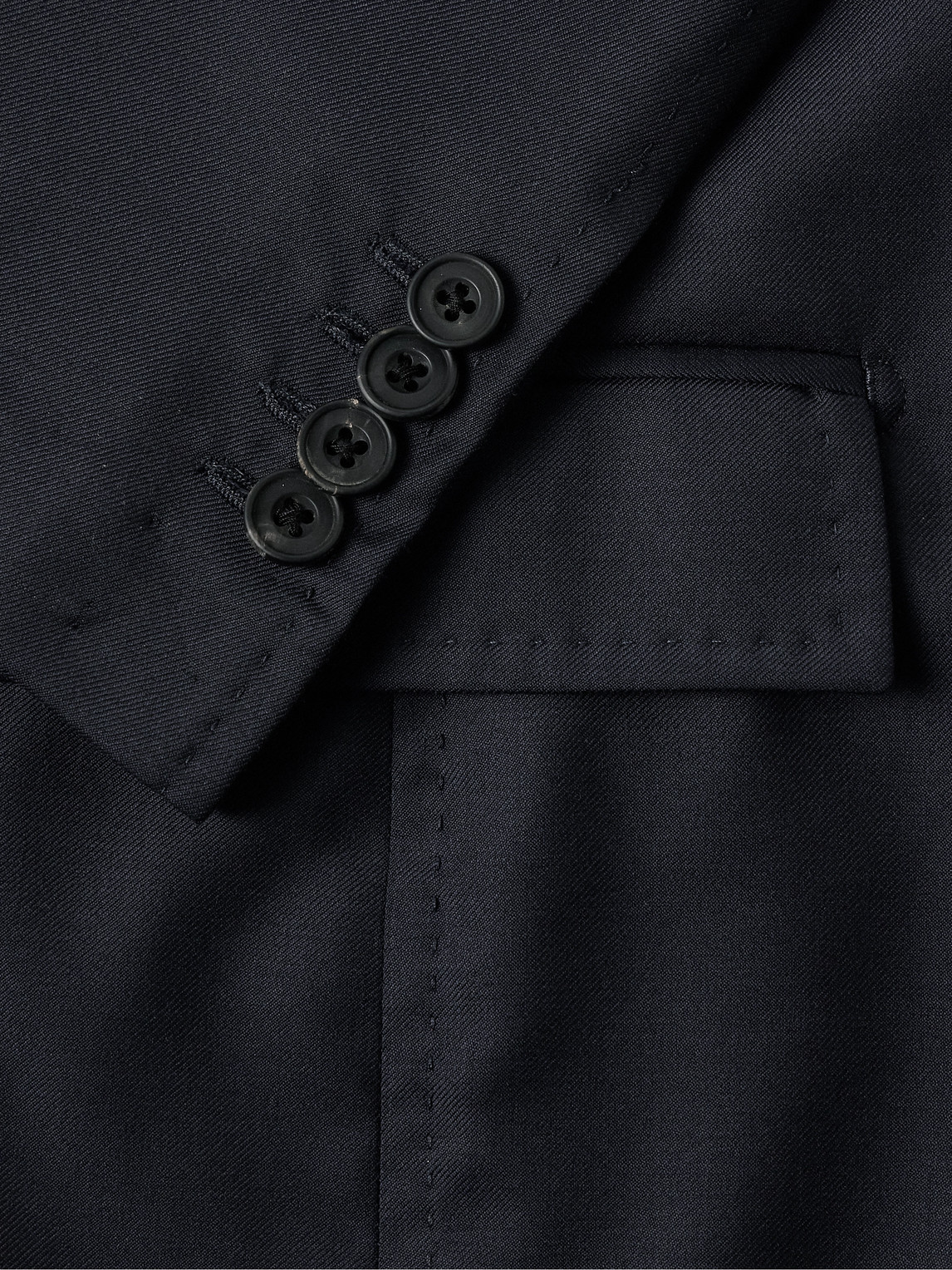 RUBINACCI UNSTRUCTURED WOOL-TWILL SUIT JACKET 