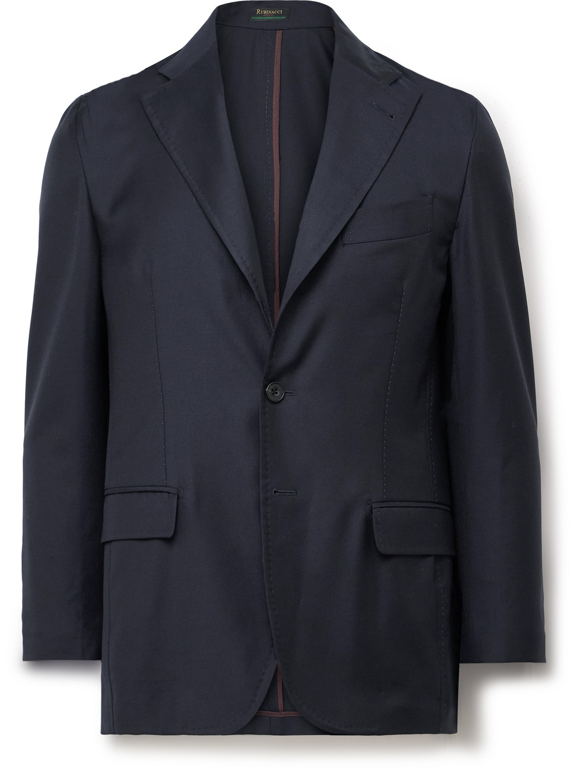 RUBINACCI UNSTRUCTURED WOOL-TWILL SUIT JACKET 