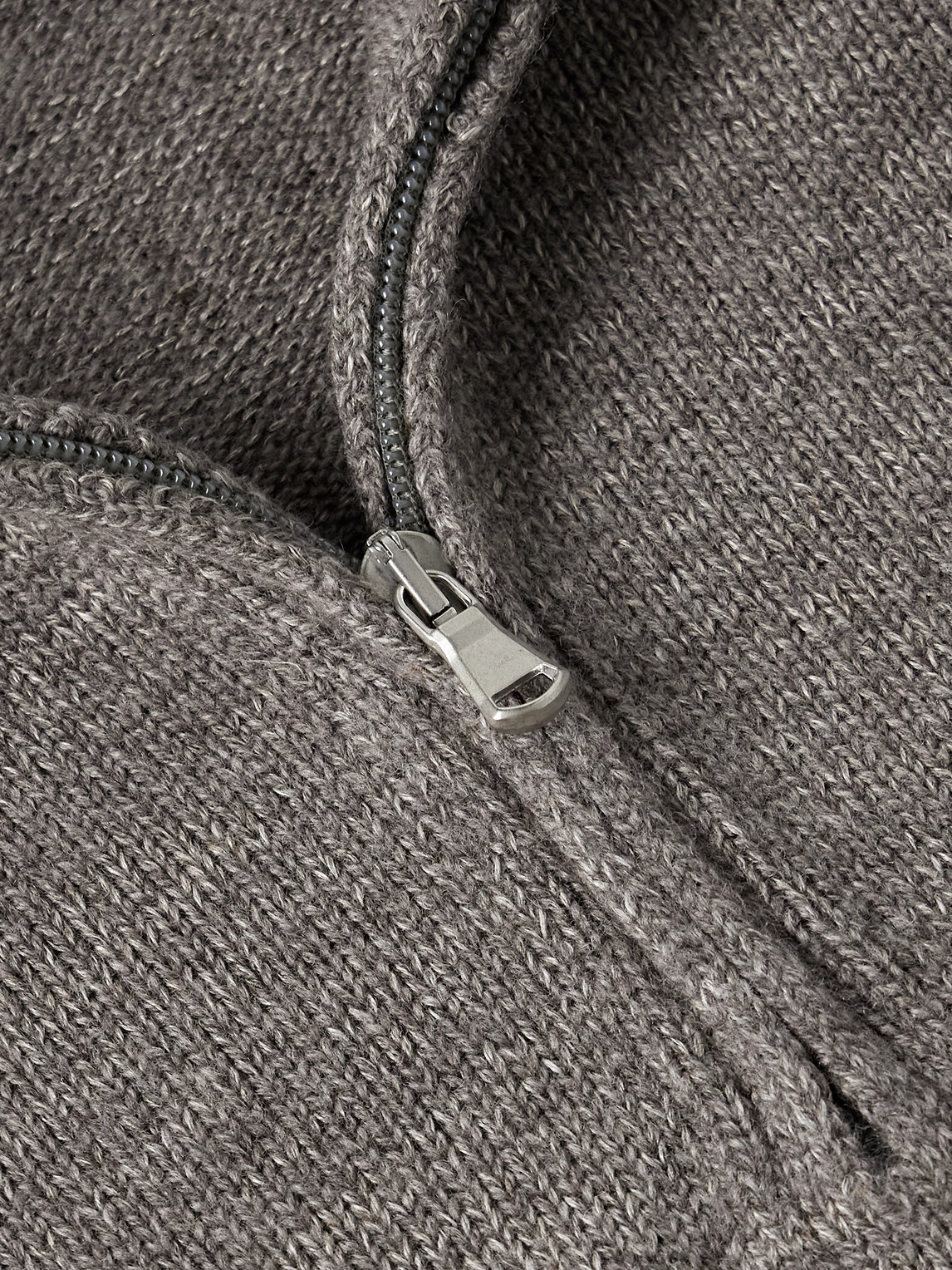 Inis Meain Wool And Linen-blend Half-zip Sweater In Gold