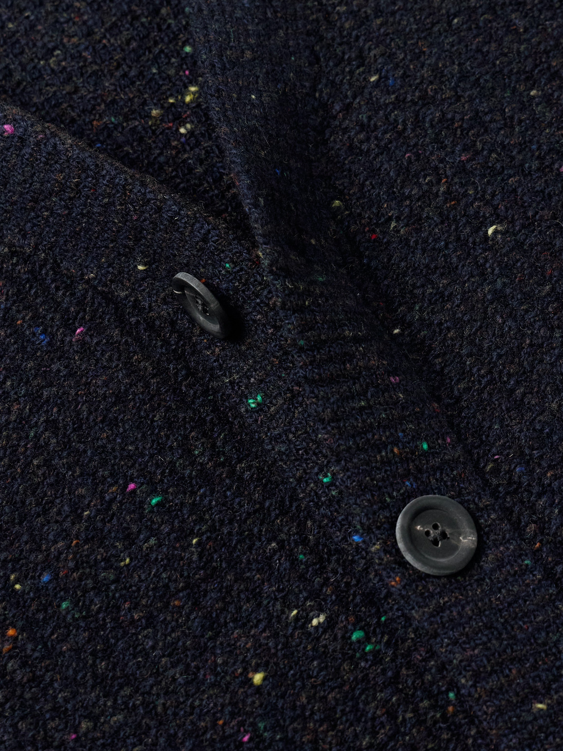 Inis Meain Breidin Merino Wool And Cashmere-blend Gilet In Blue
