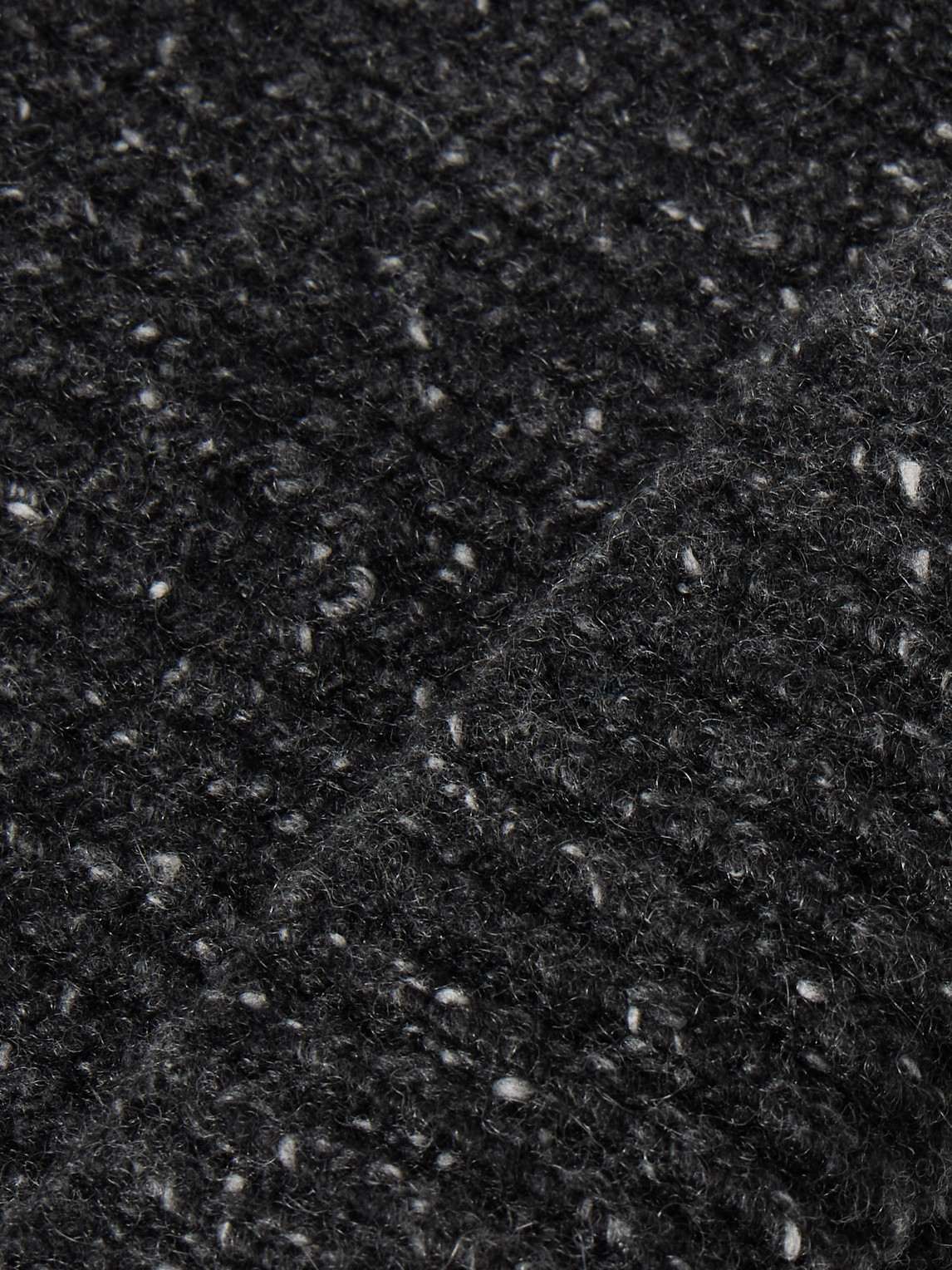 Inis Meain Ribbed Donegal Cashmere Beanie In Black