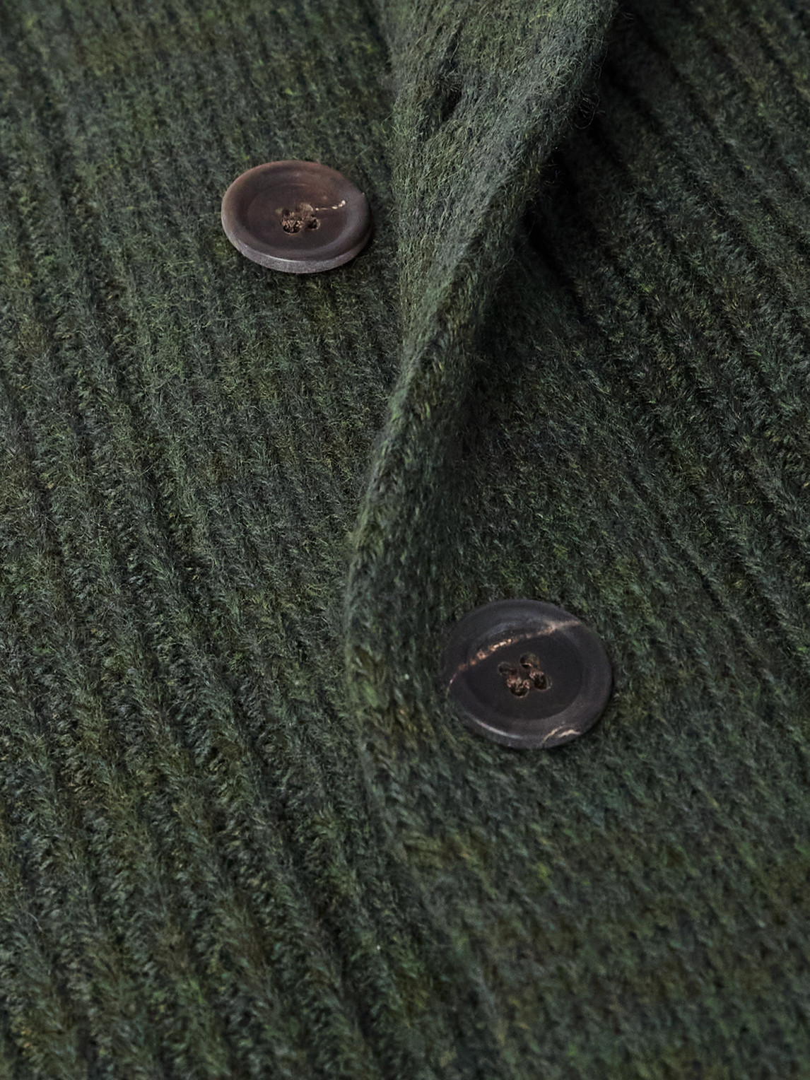 Inis Meain Wool And Linen-blend Cardigan In Green