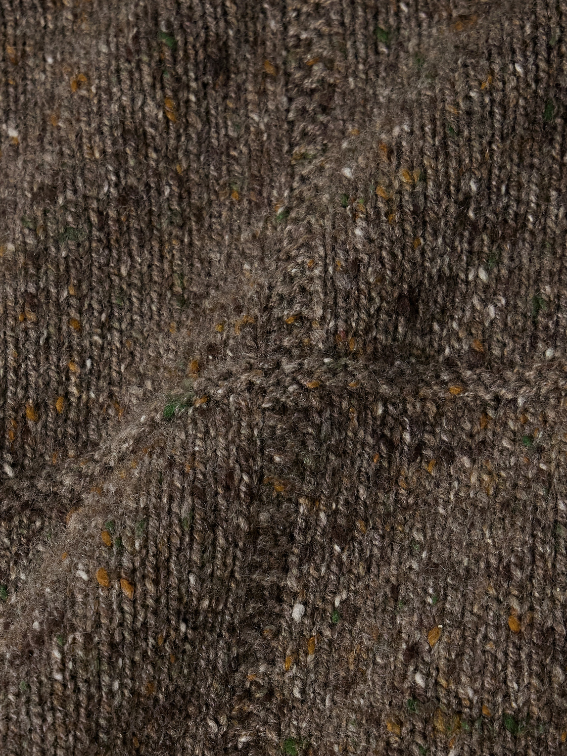 Inis Meain Lifeline Merino Wool And Cashmere-blend Hoodie In Brown