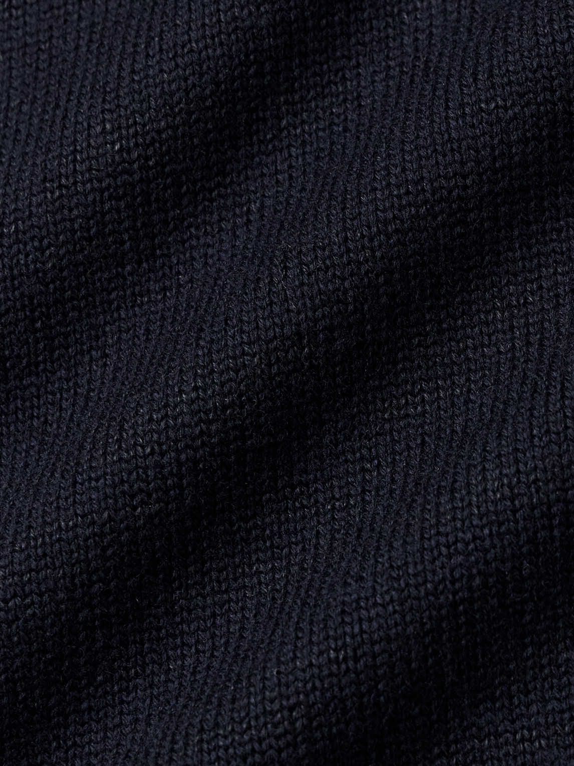 Inis Meain Wool And Linen-blend Polo Shirt In Blue