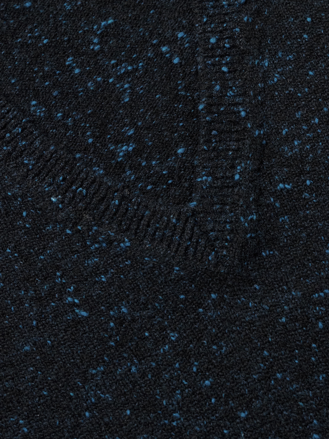 Inis Meain Merino Wool And Cashmere-blend Sweater In Black