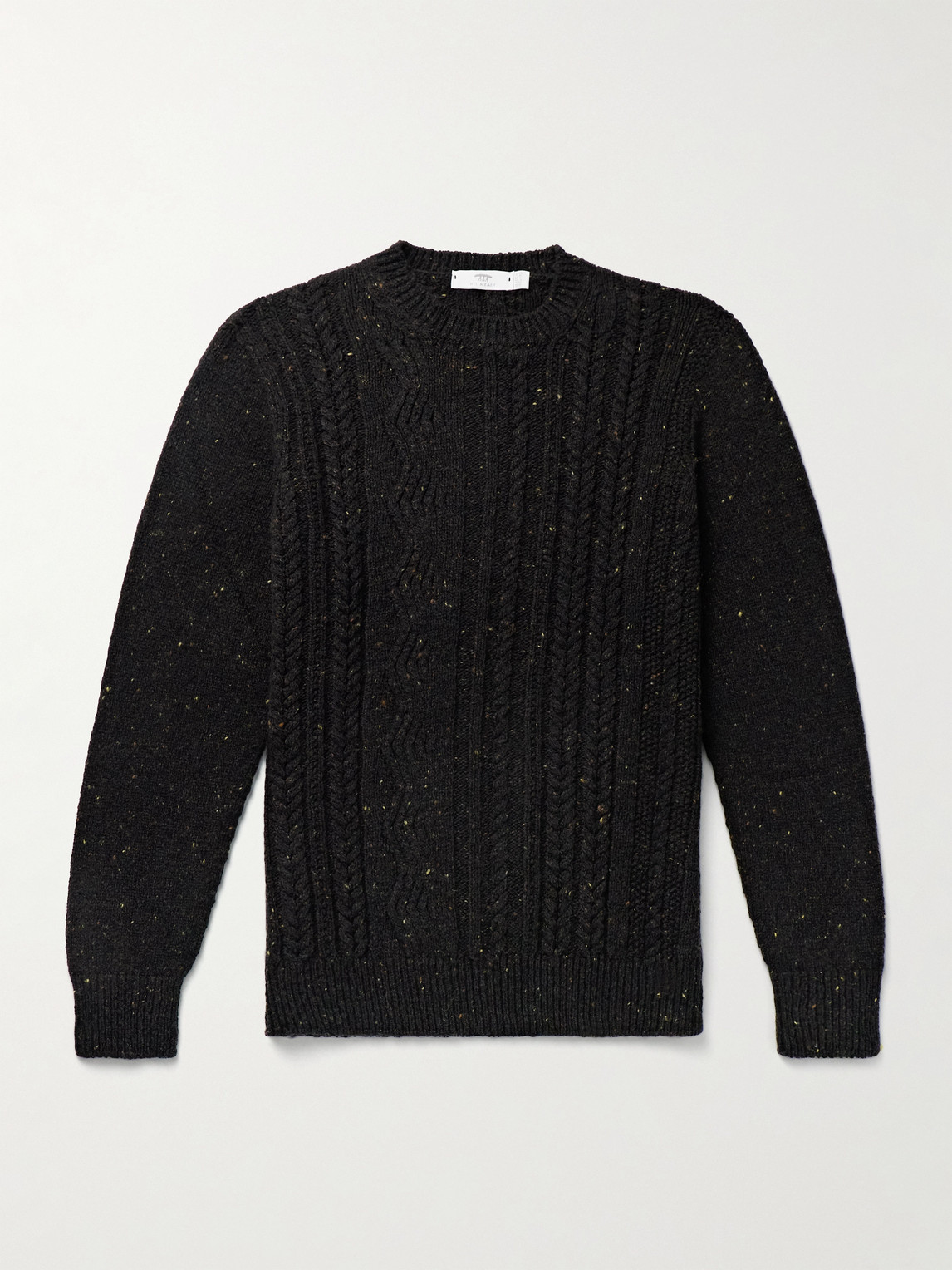 INIS MEAIN Ridges lim-Fit Cable-Knit Merino Wool and Cashmere-Blend Aran weater - Men
