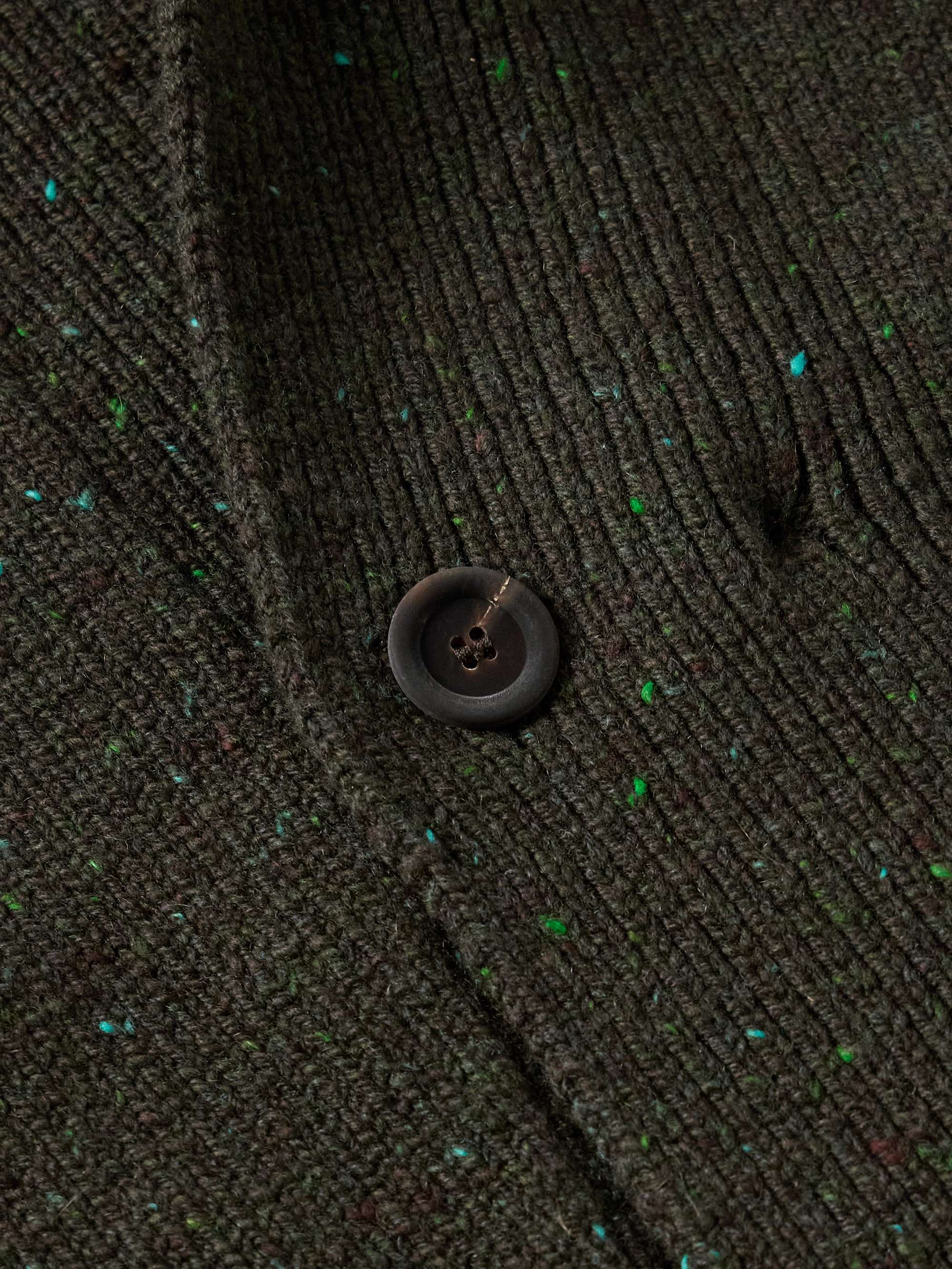 INIS MEÁIN Unstructured Donegal Merino Wool and Cashmere-Blend Blazer