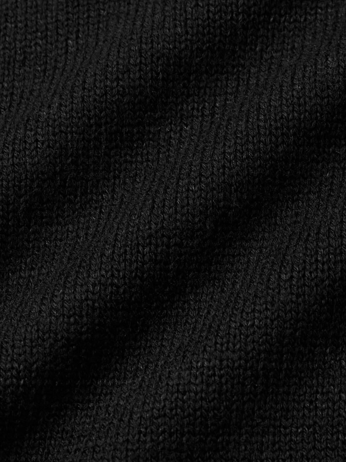 Inis Meain Wool And Linen-blend Sweater In Black