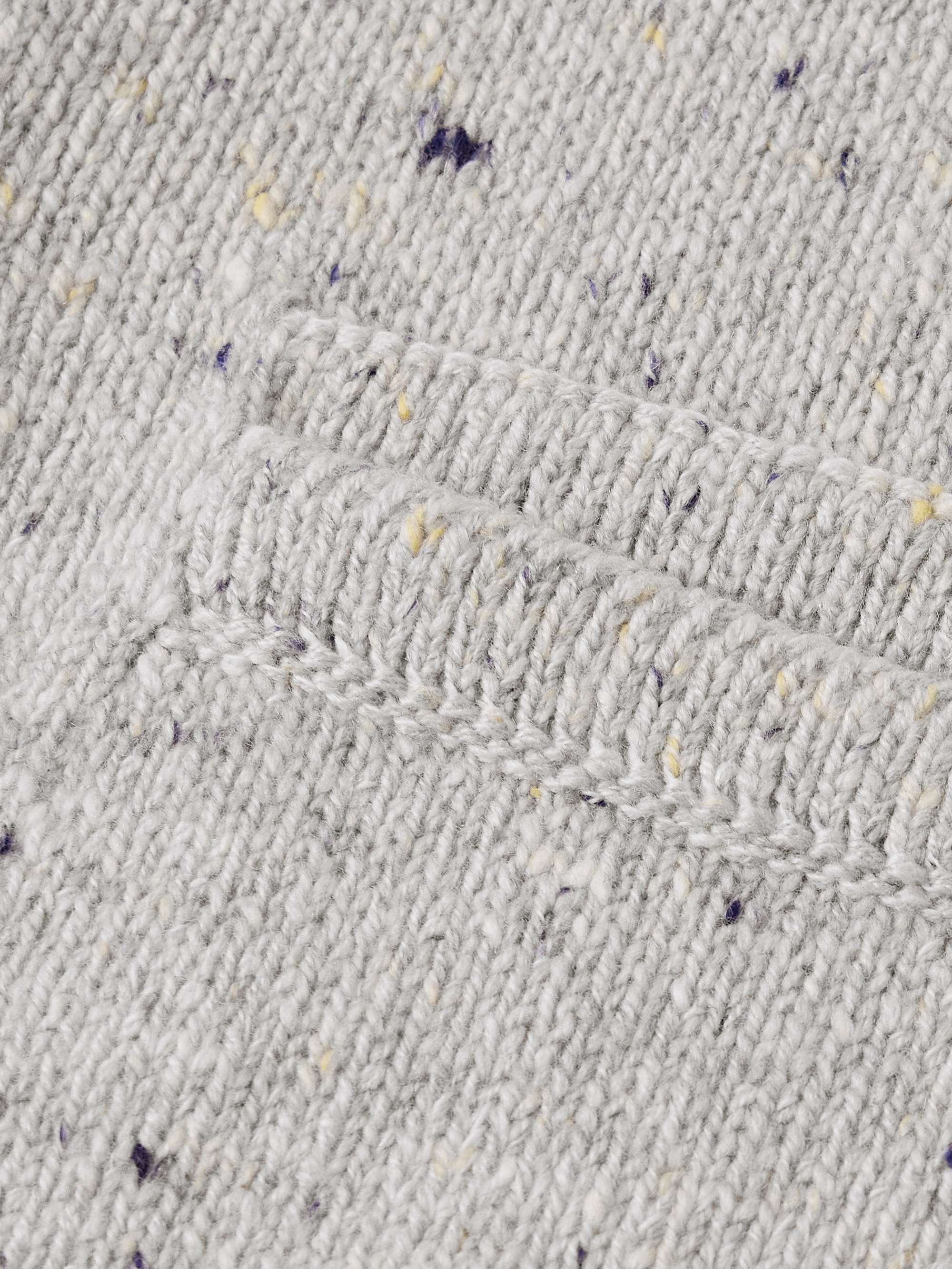 INIS MEÁIN Unstructured Donegal Merino Wool and Cashmere-Blend Blazer