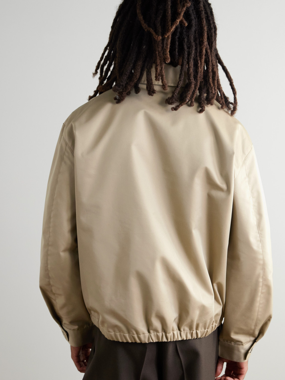 Agolde Torres Cotton-blend Twill Jacket In Neutrals
