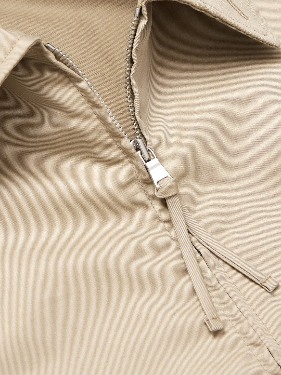 Agolde Torres Cotton-blend Twill Jacket In Neutrals