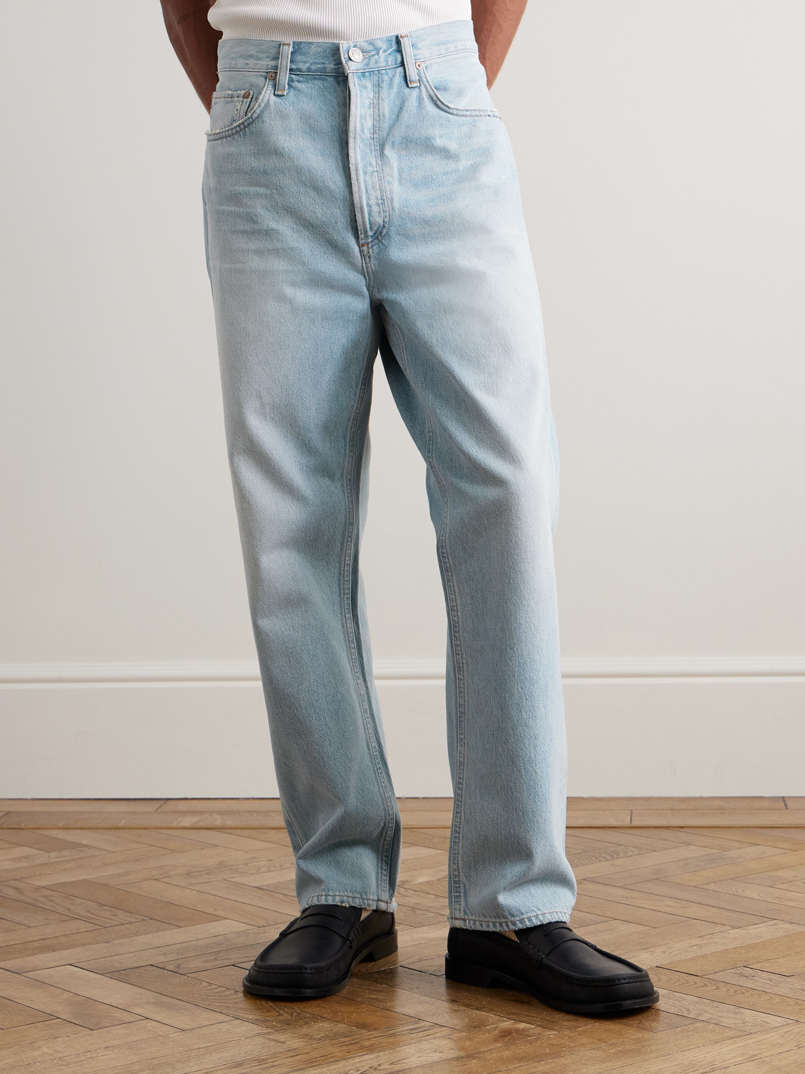Agolde 90's Straight-leg Jeans In Blue
