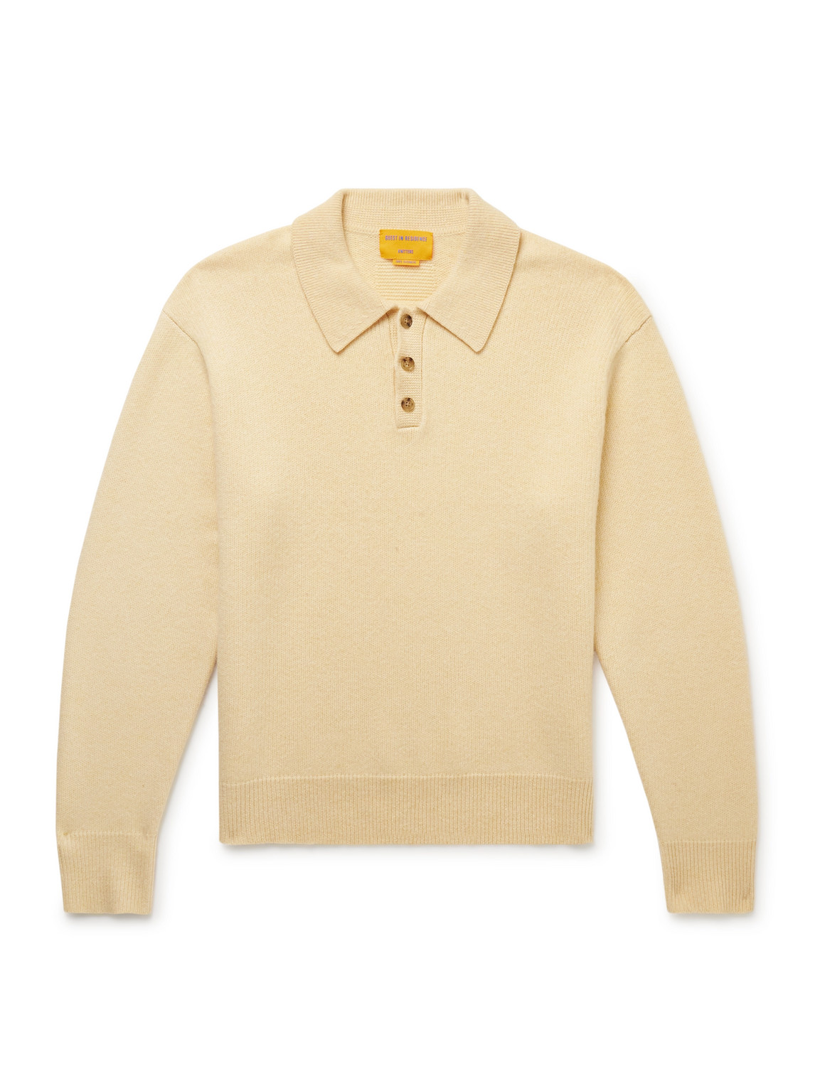 Guest In Residence Allday Cashmere Polo Shirt In Neutral