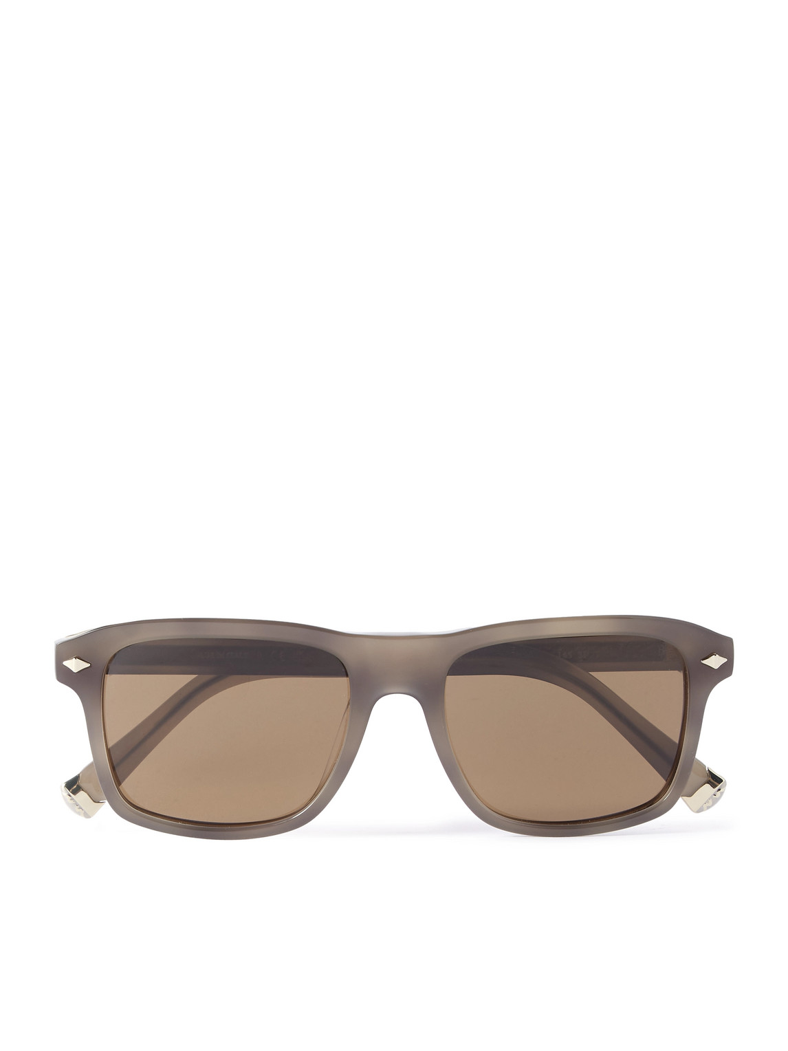 Brunello Cucinelli Square-frame Acetate Sunglasses In Brown