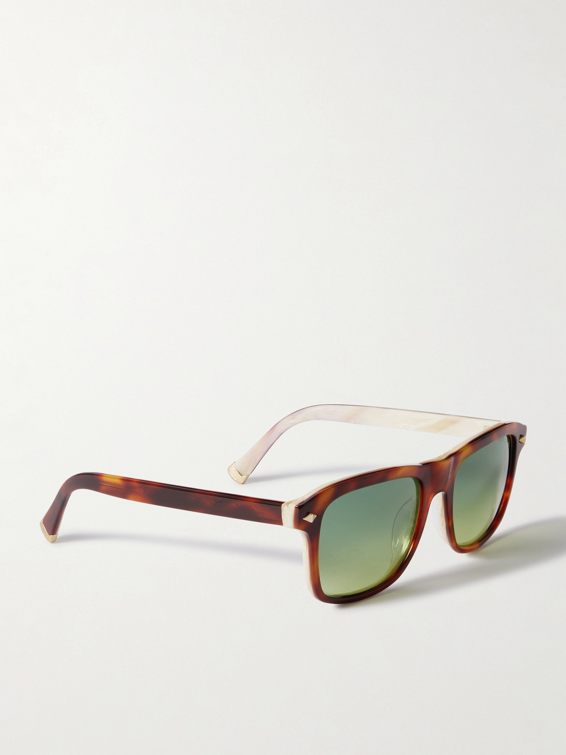 Brunello Cucinelli Square-frame Tortoiseshell Acetate Sunglasses