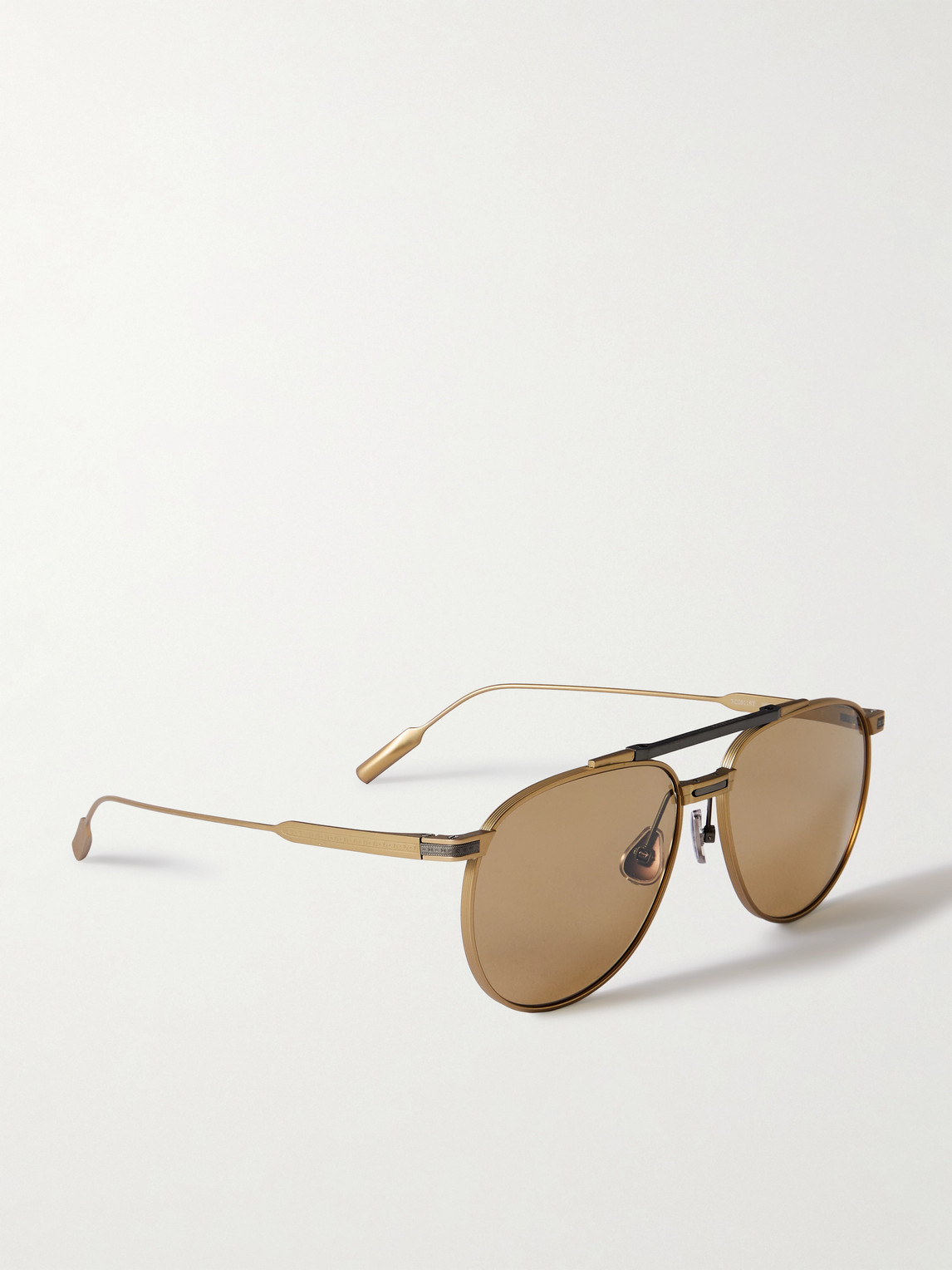 Brunello Cucinelli Aviator-style Metal Sunglasses