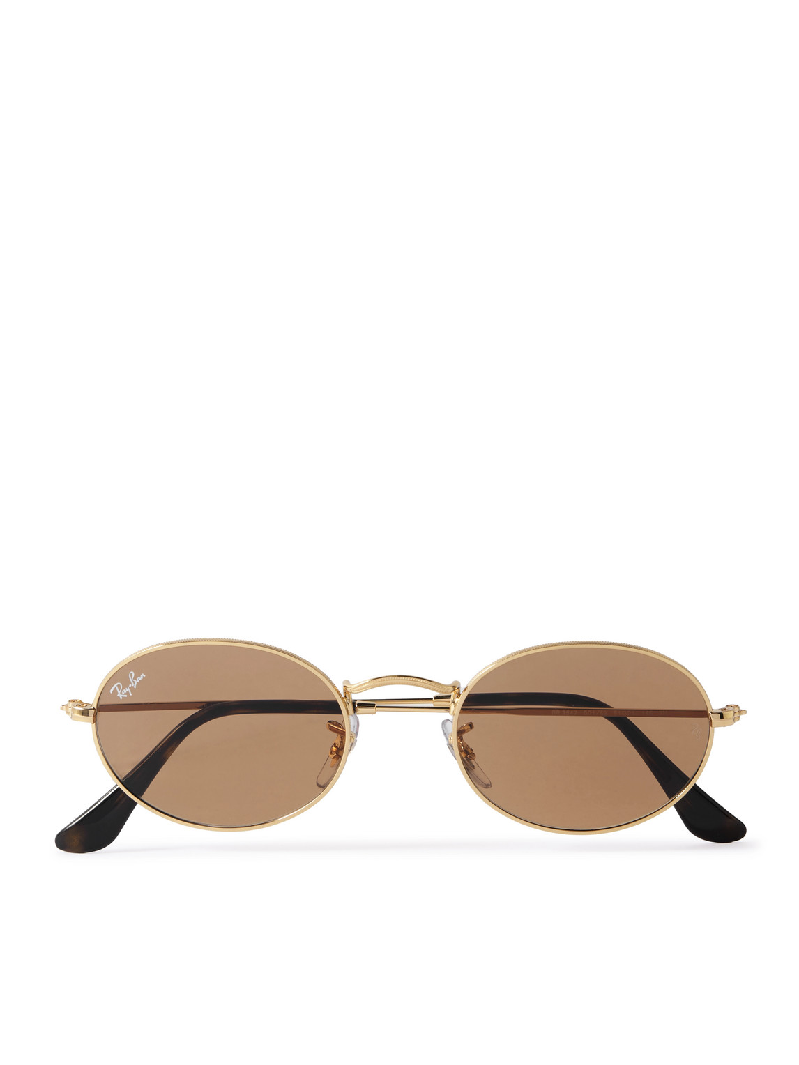 Ray Ban Round-frame Gold-tone Sunglasses