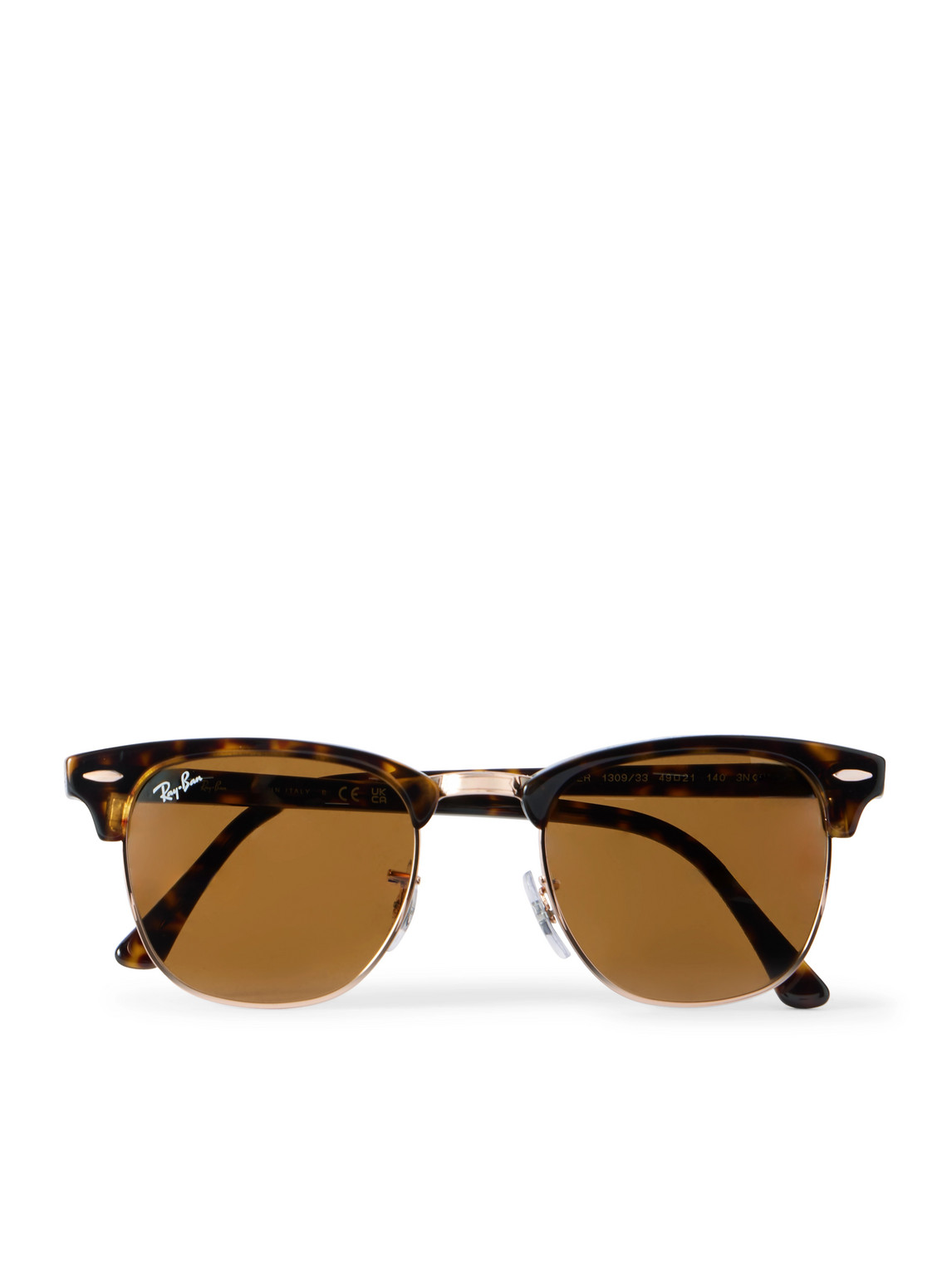 Ray-Ban – Clubmaster Tortoiseshell Acetate and Gold-Tone Sunglasses