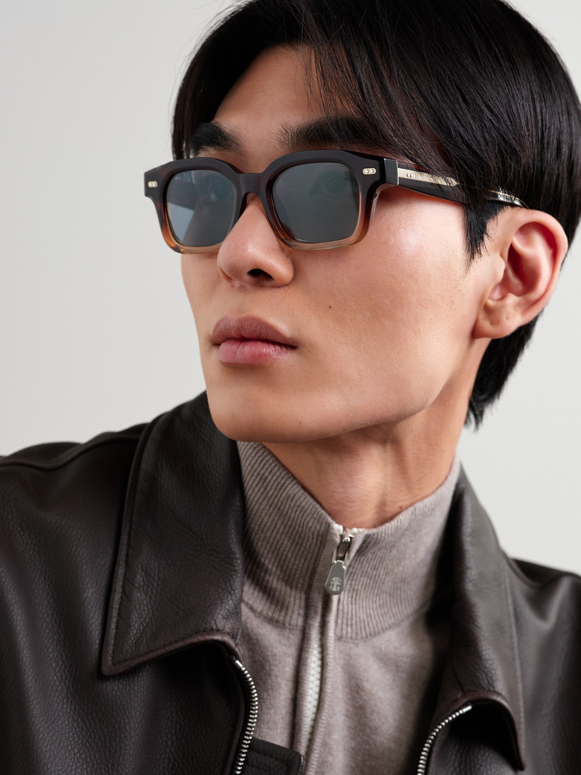 Brunello Cucinelli D-frame Acetate Sunglasses