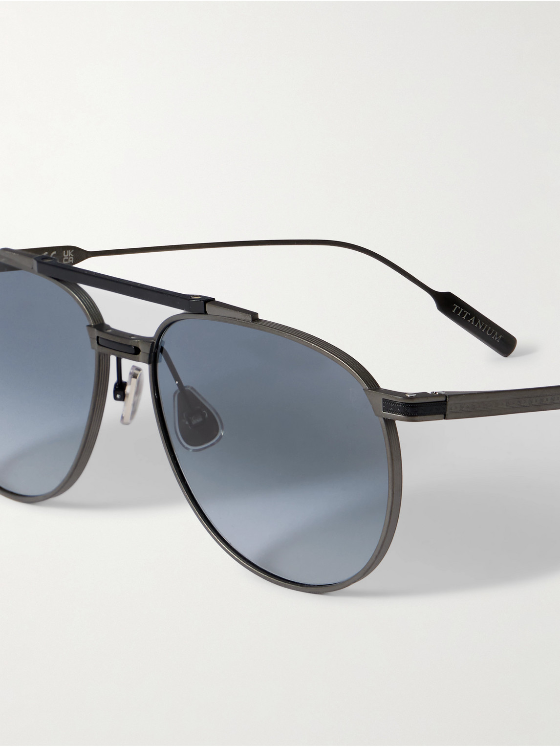 Brunello Cucinelli Aviator-style Metal Sunglasses