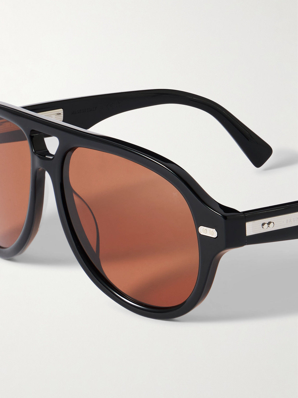 Brunello Cucinelli Aviator-style Acetate Sunglasses