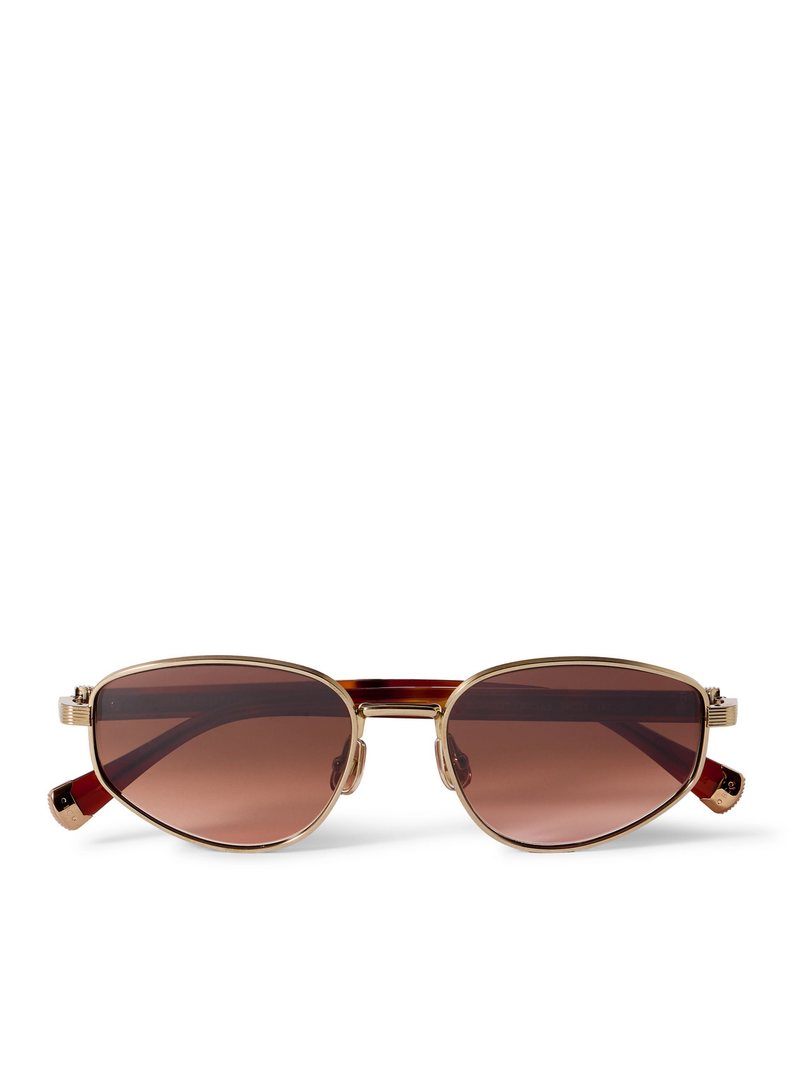 Brunello Cucinelli Round-frame Tortoiseshell Acetate And Gold-tone Sunglasses