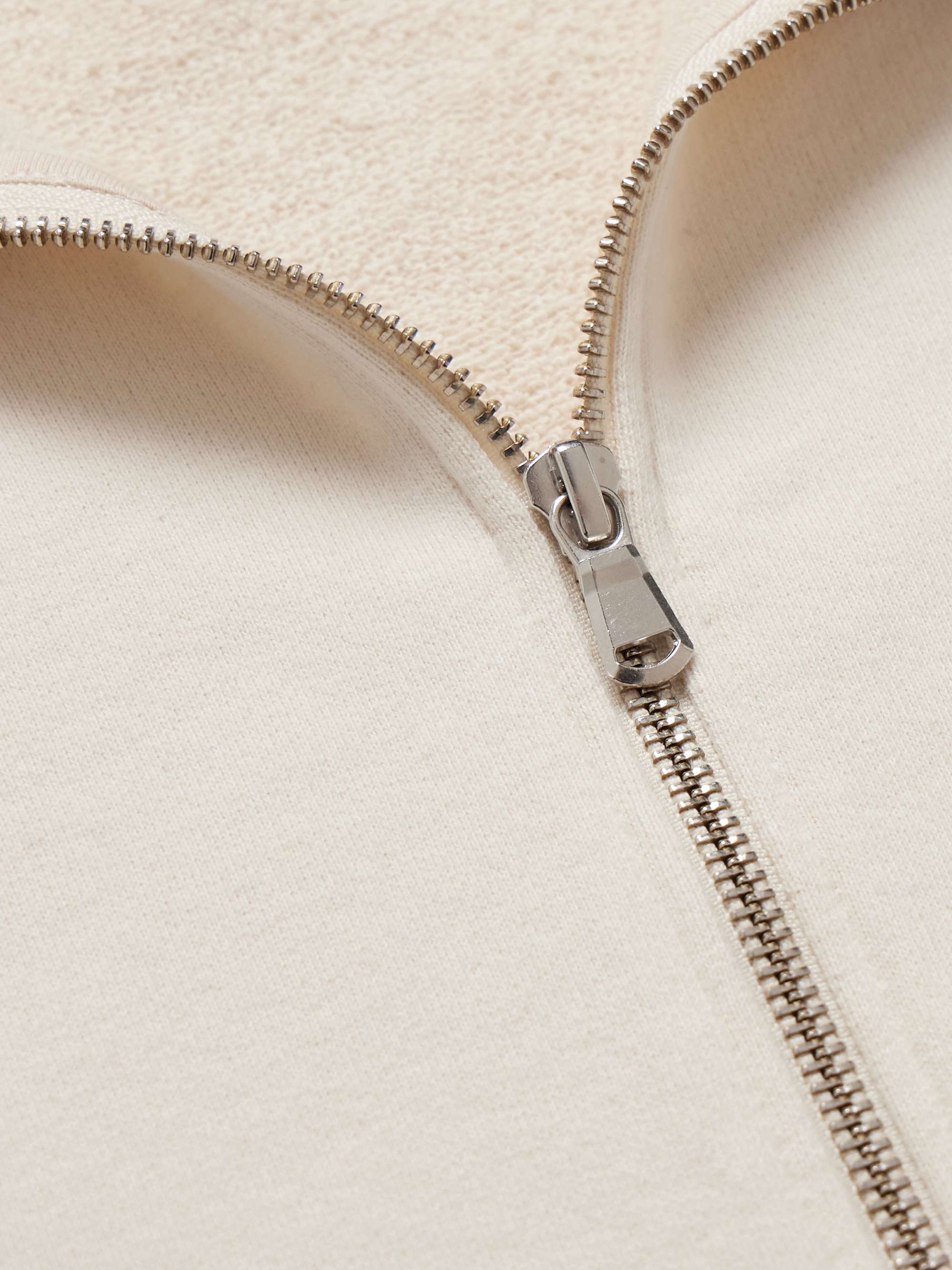 SUNSPEL Cotton-Jersey Half-Zip Sweatshirt