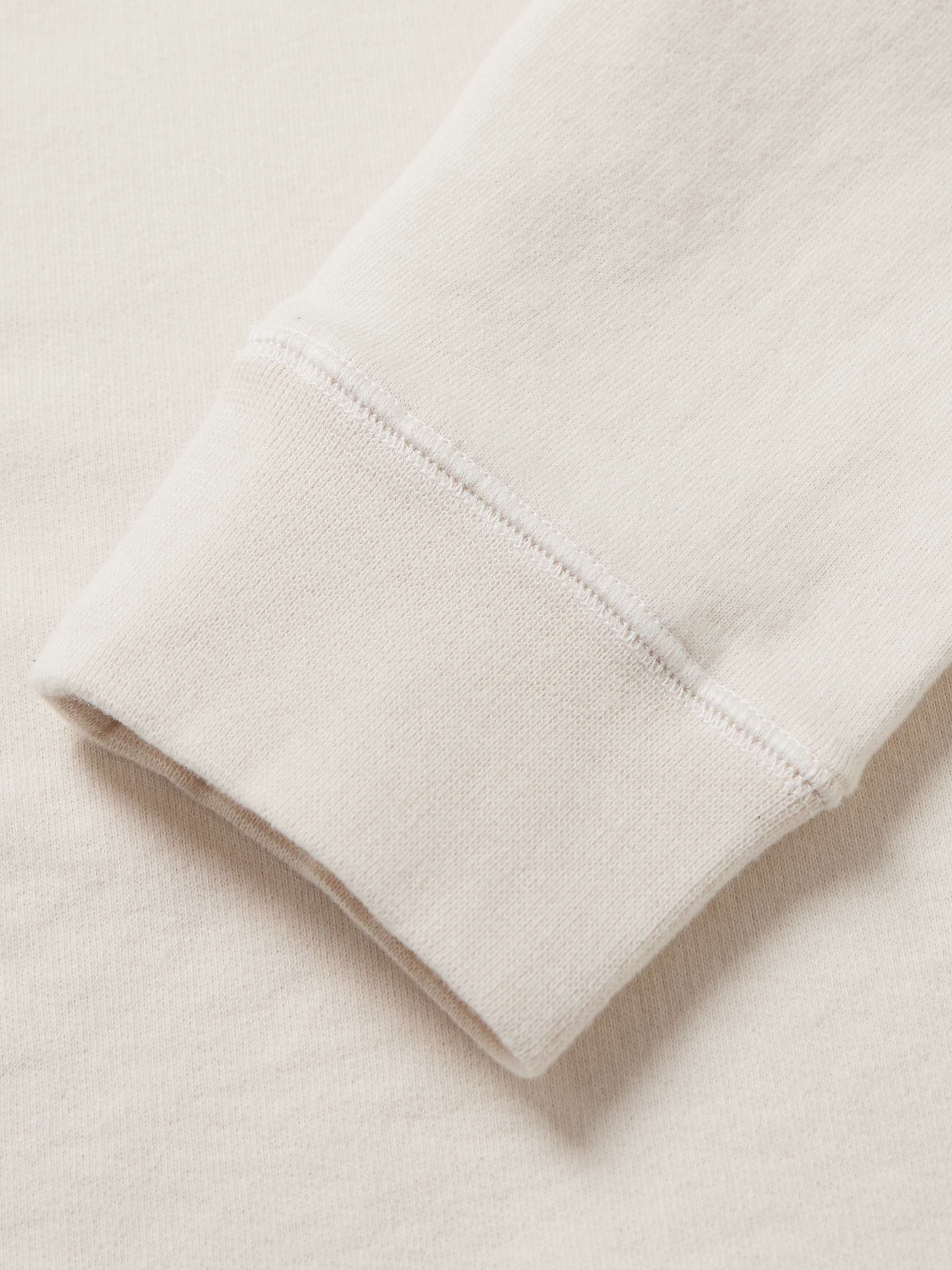 SUNSPEL Cotton-Jersey Half-Zip Sweatshirt