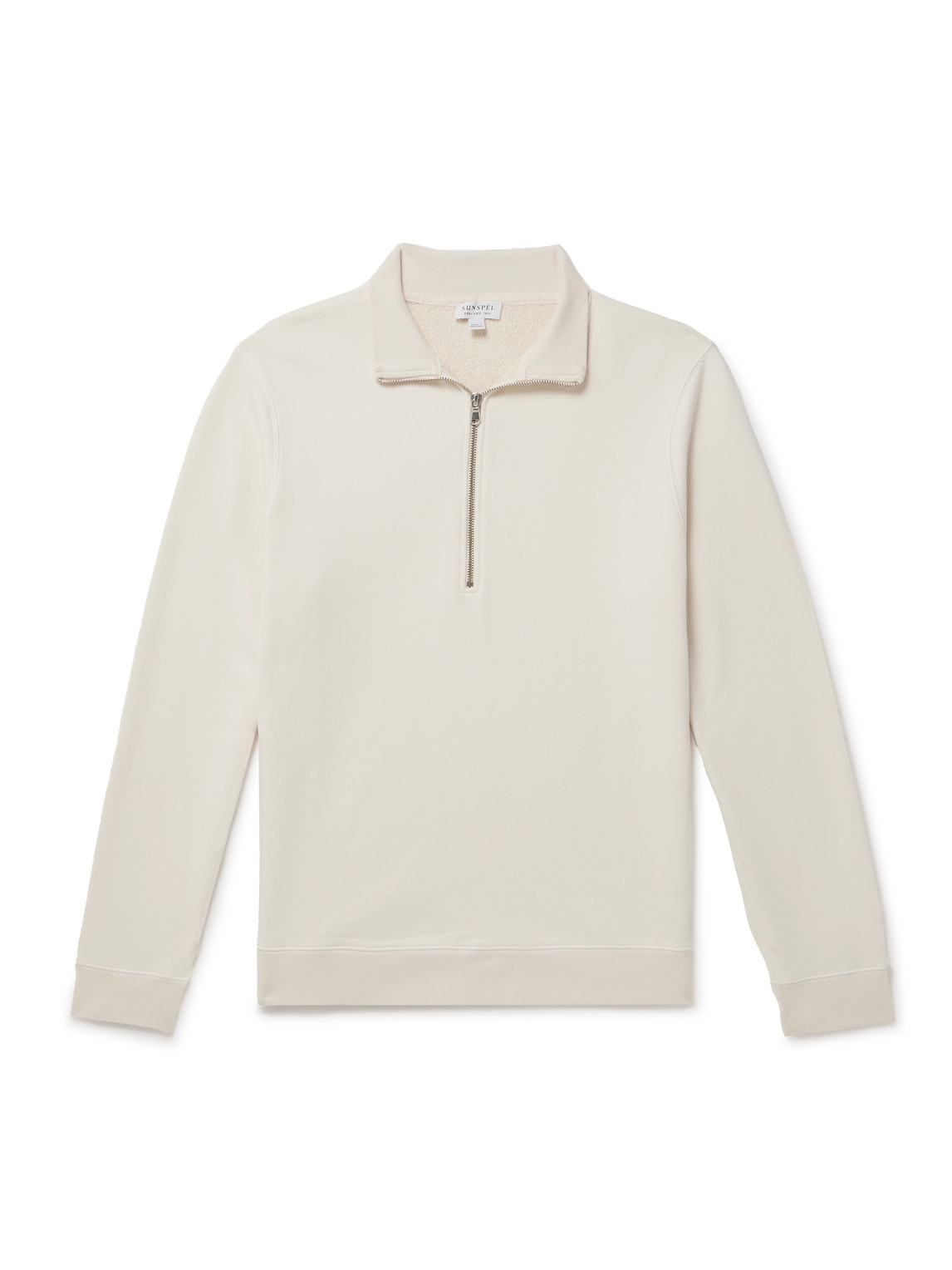 Cotton-Jersey Half-Zip Sweatshirt