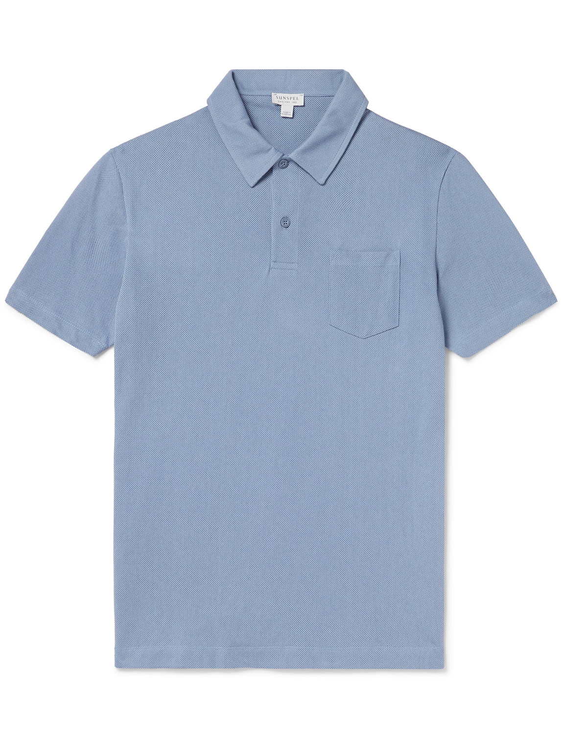 Riviera Cotton-Mesh Polo Shirt