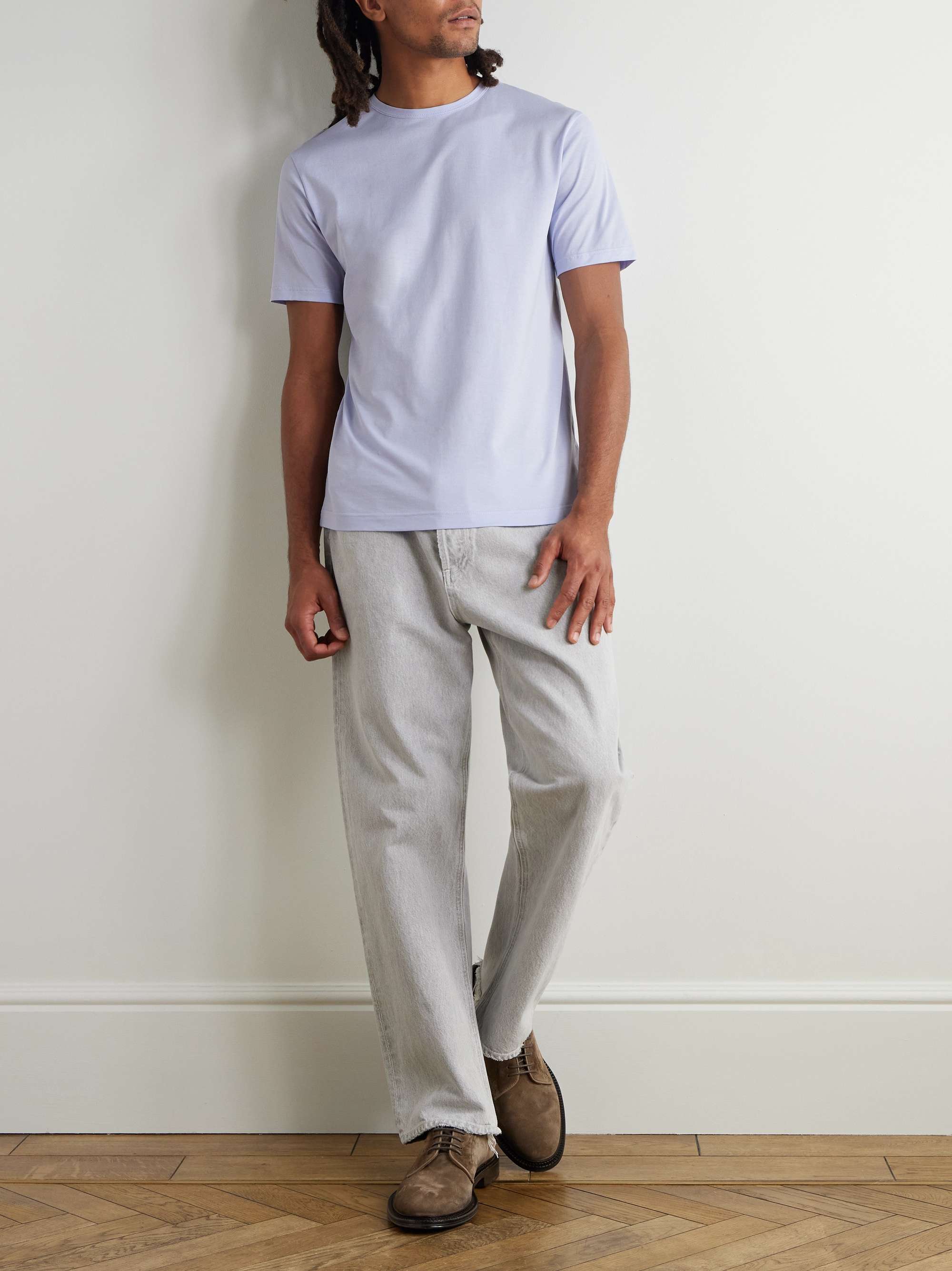 SUNSPEL Supima Cotton-Jersey T-Shirt