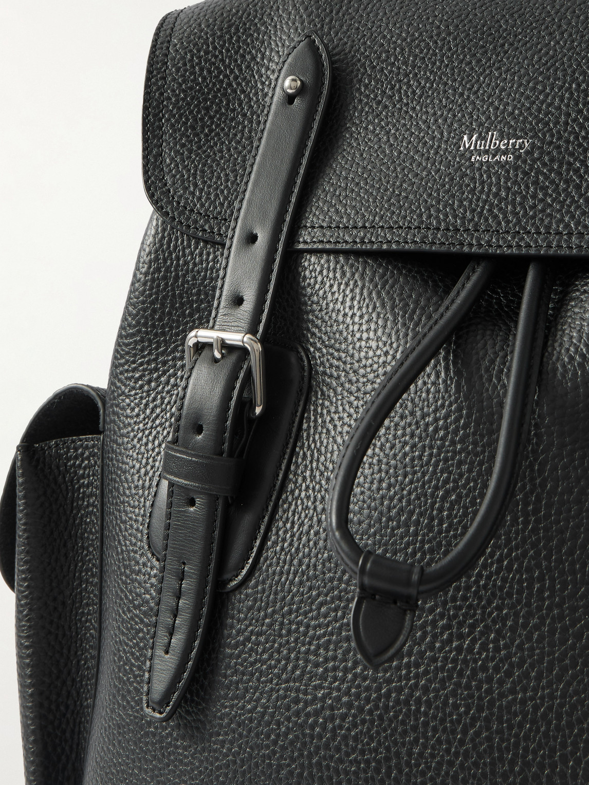 Mulberry Heritage Pebble-grain Leather Backpack