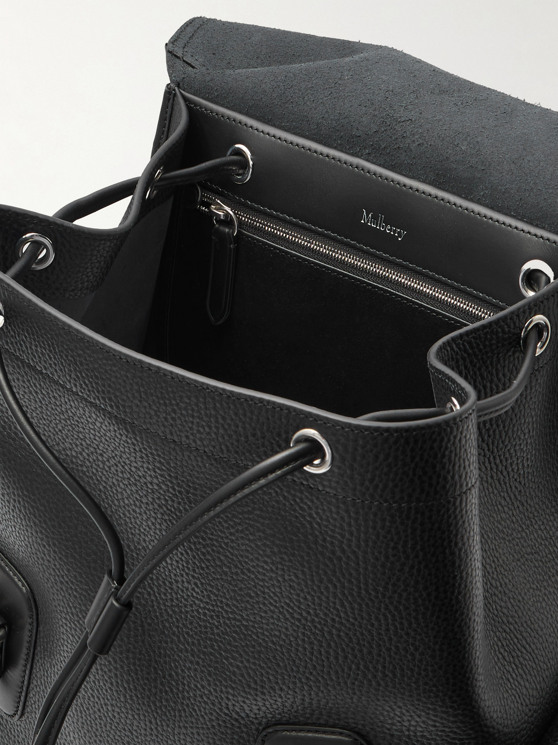 Mulberry Heritage Pebble-grain Leather Backpack