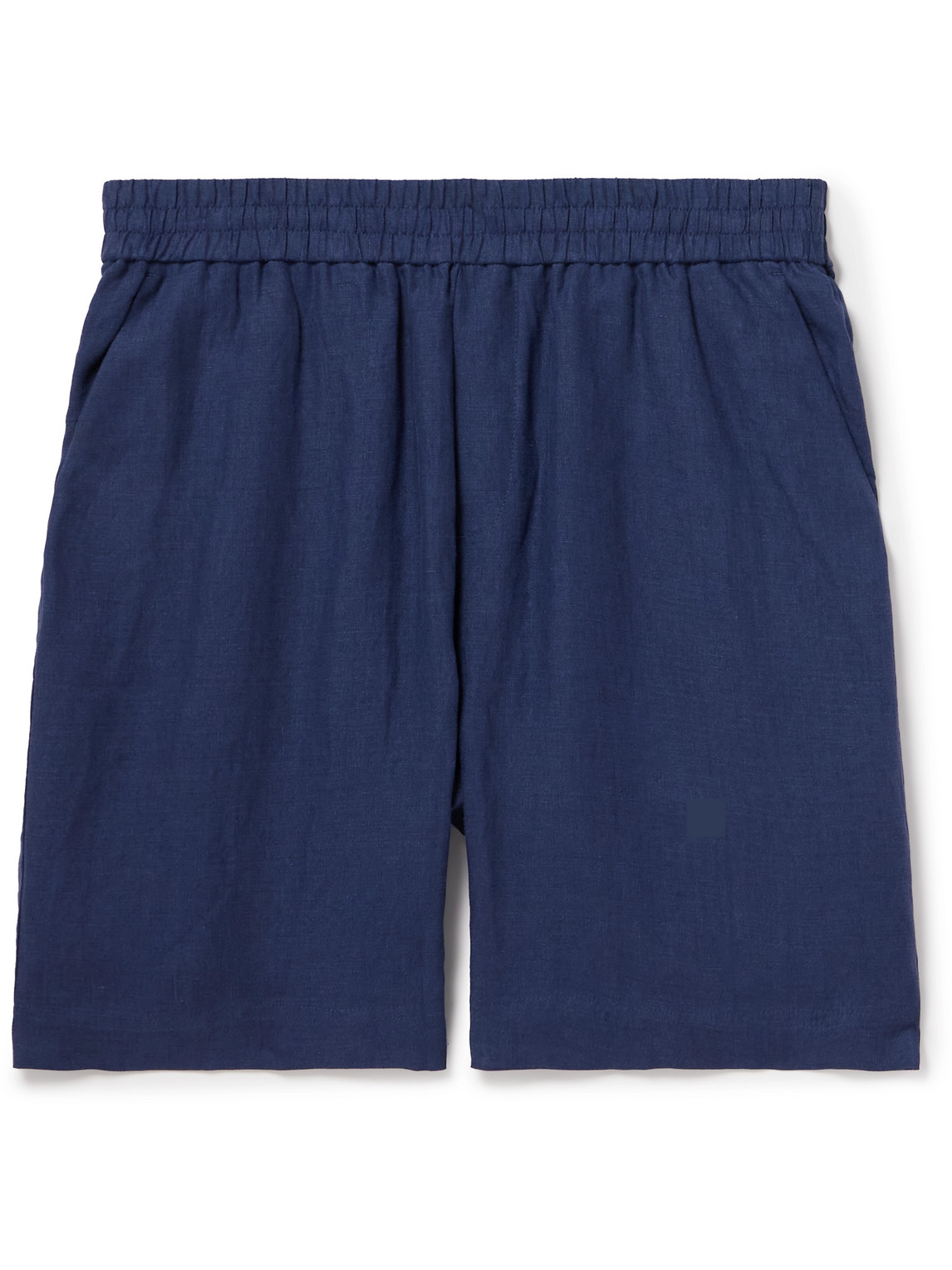 Straight-Leg Linen Shorts