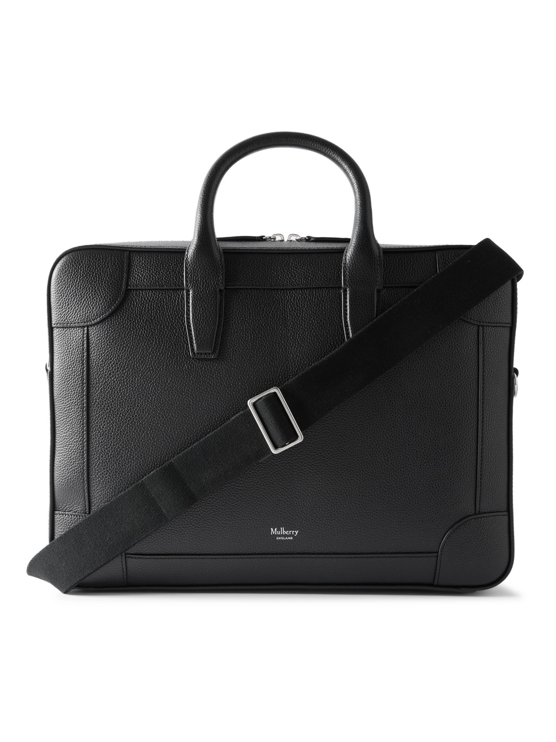 Mulberry Belgrace Full-grain Leather Briefcase