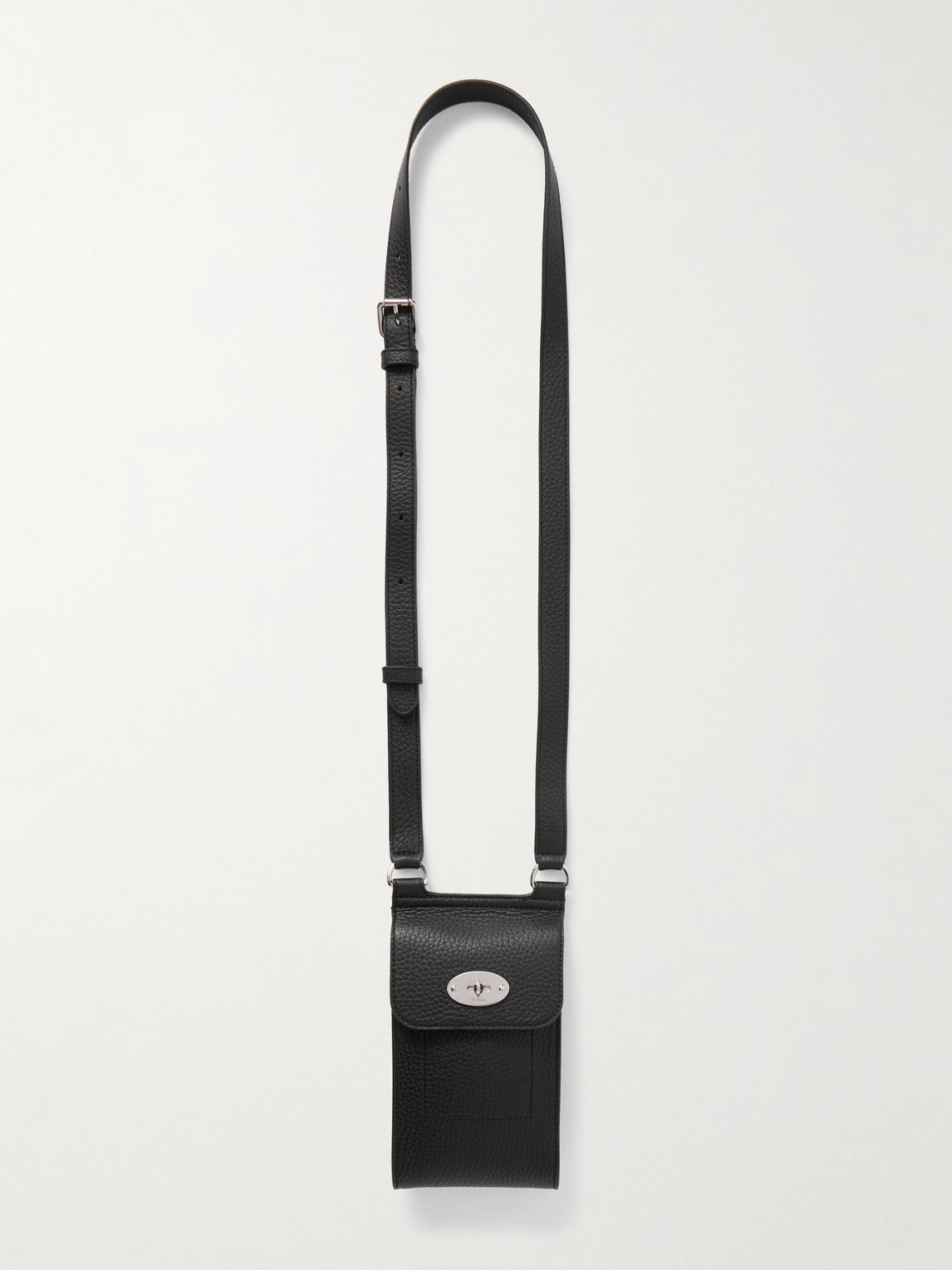 Mulberry Mini Antony Full-grain Leather Pouch In Black