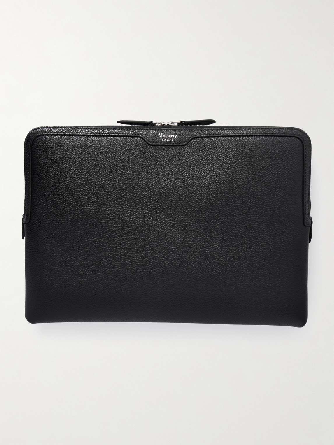 Mulberry Full-grain Leather Laptop Case In Black