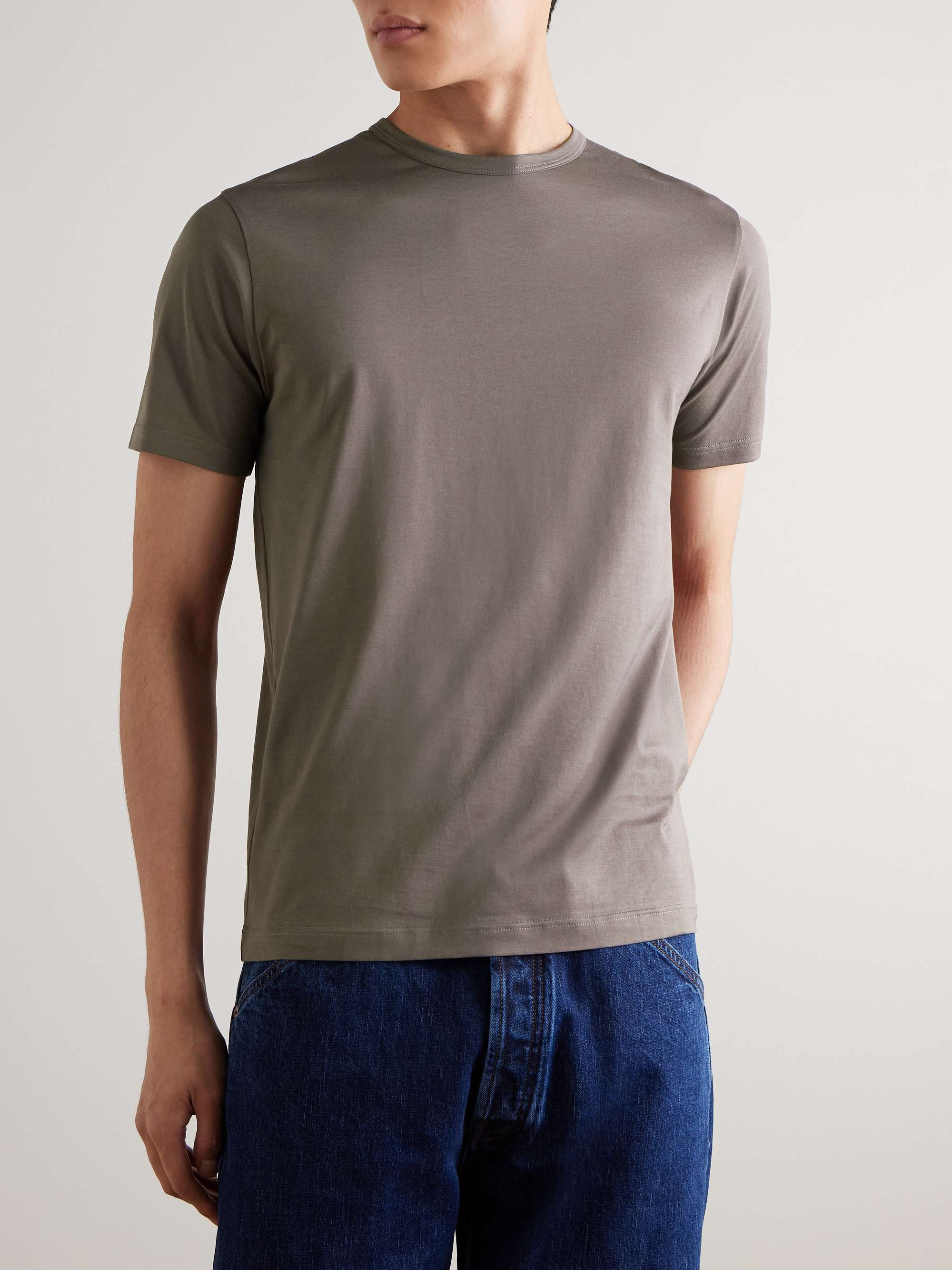 SUNSPEL Supima Cotton-Jersey T-Shirt