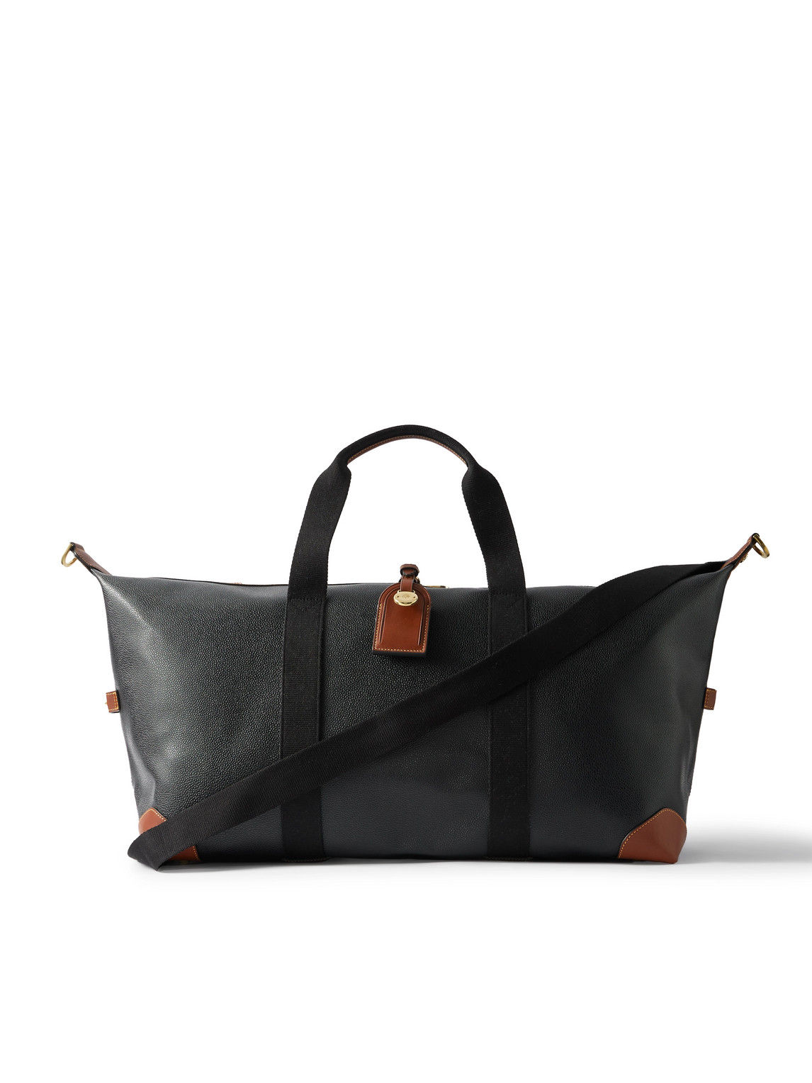 Mulberry Leather-trimmed Eco Scotchgrain Weekend Bag