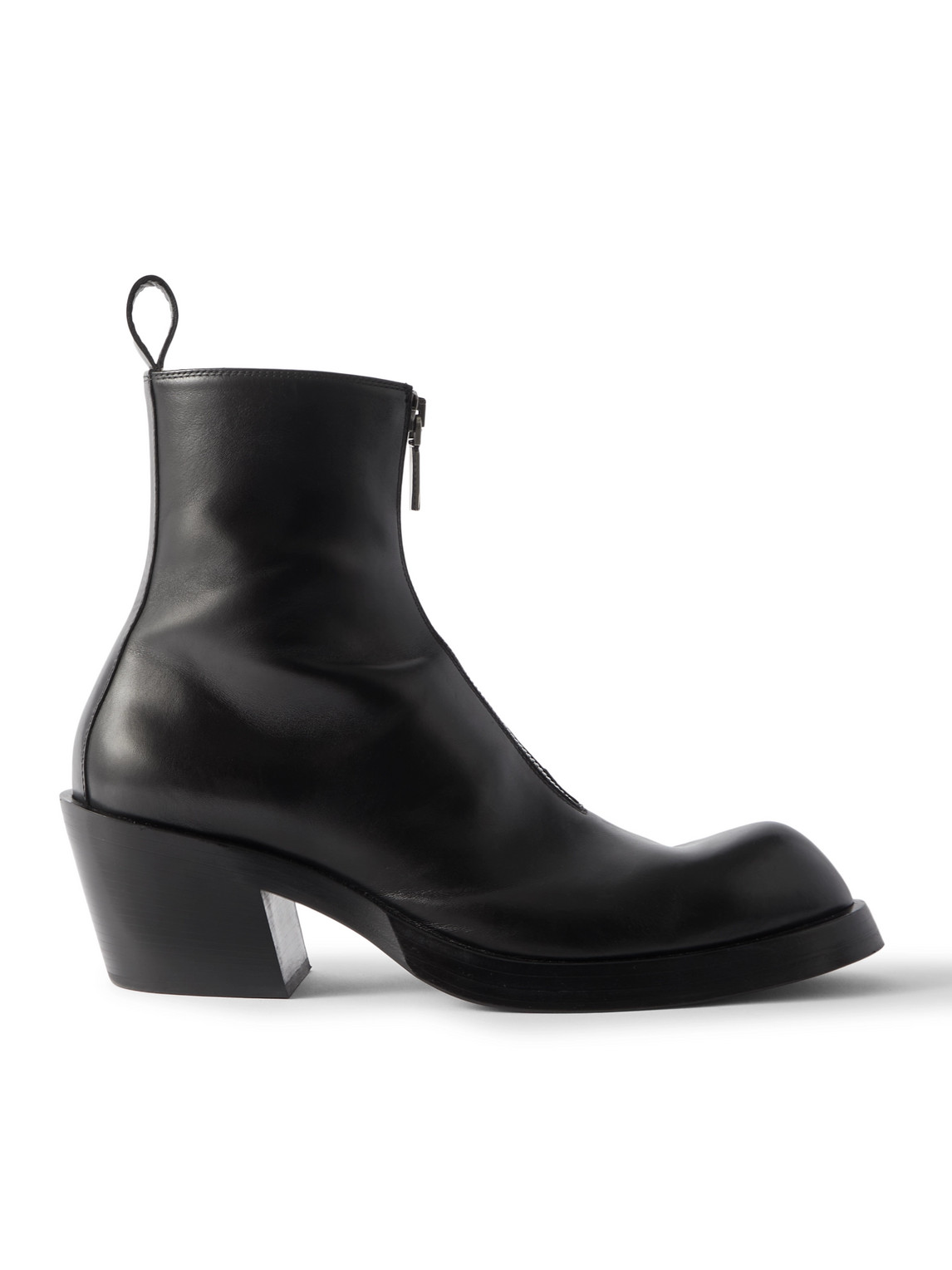 Alexander Mcqueen Sparrow Leather Ankle Boots In Black