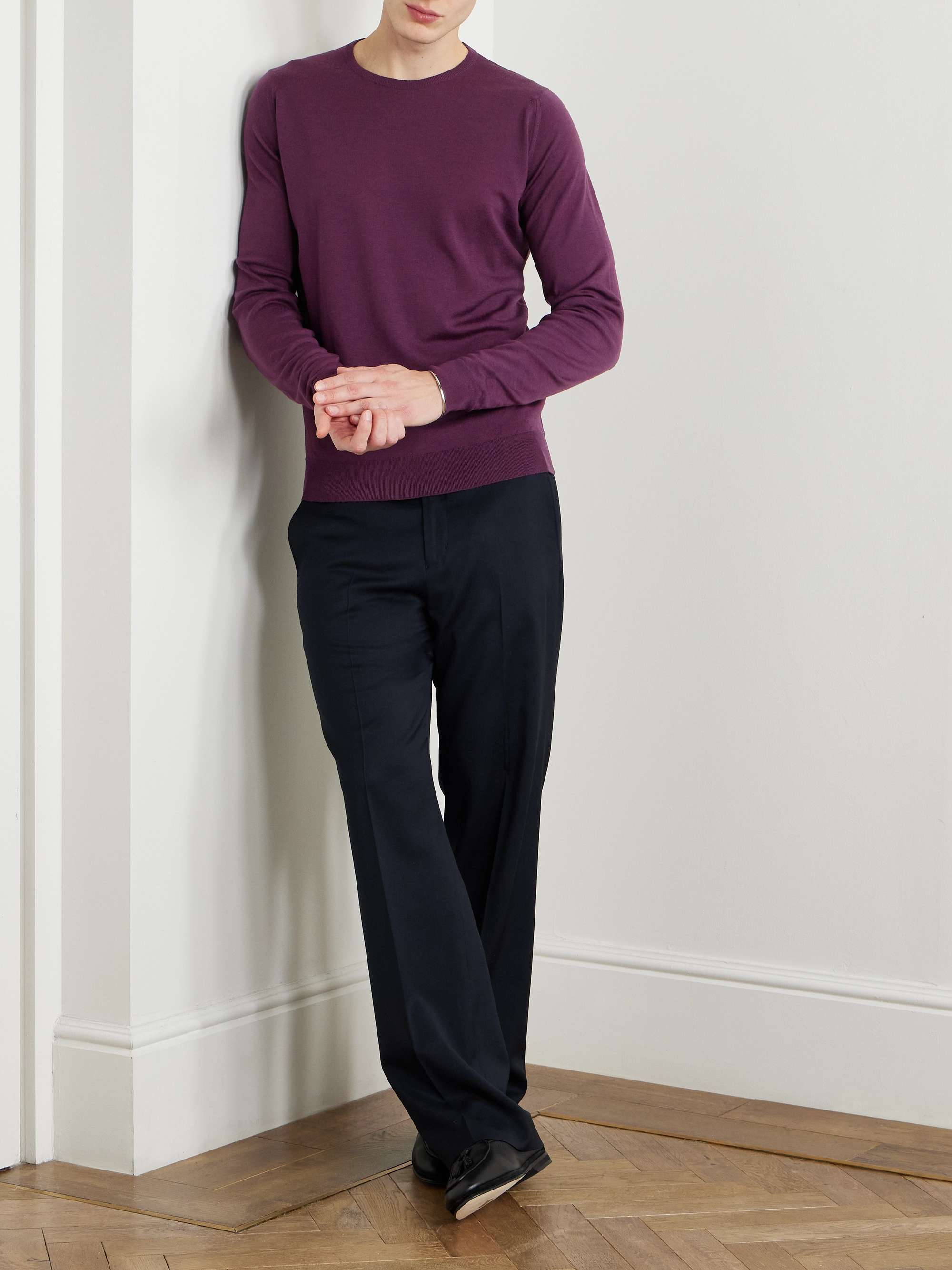 JOHN SMEDLEY Slim-Fit Merino Wool Sweater