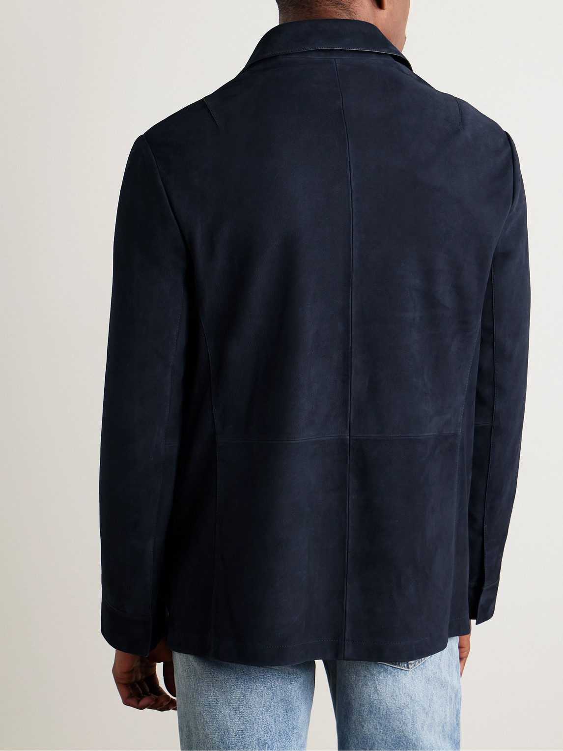 YVES SALOMON SUEDE SHIRT JACKET